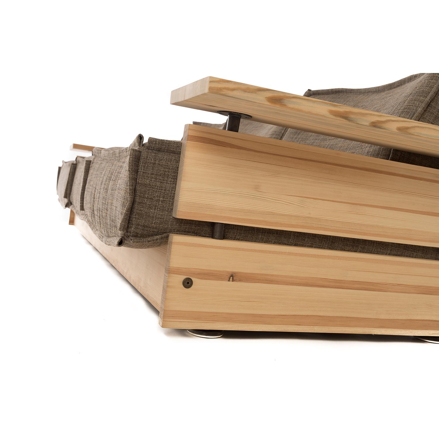 Finnish Scandinavian Modern Rustic Pine Sofa by Hameen Kalustaja
