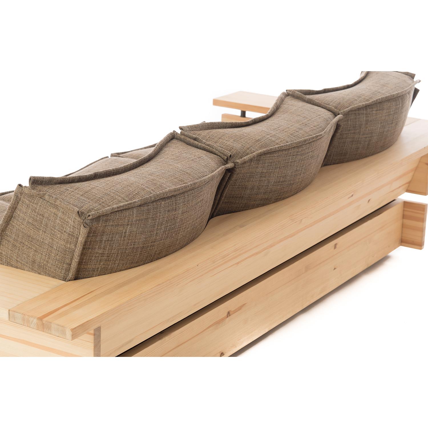 Late 20th Century Scandinavian Modern Rustic Pine Sofa by Hameen Kalustaja