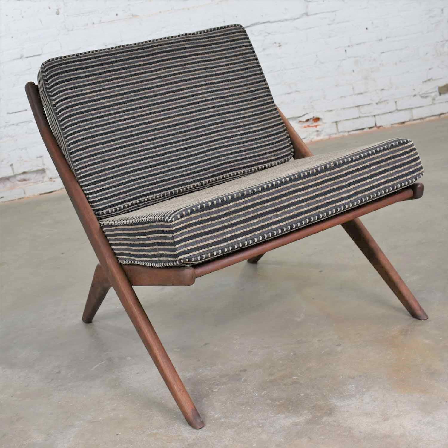 Scandinavian Modern Scissor Lounge Chair by Folke Ohlsson for DUX For Sale 1