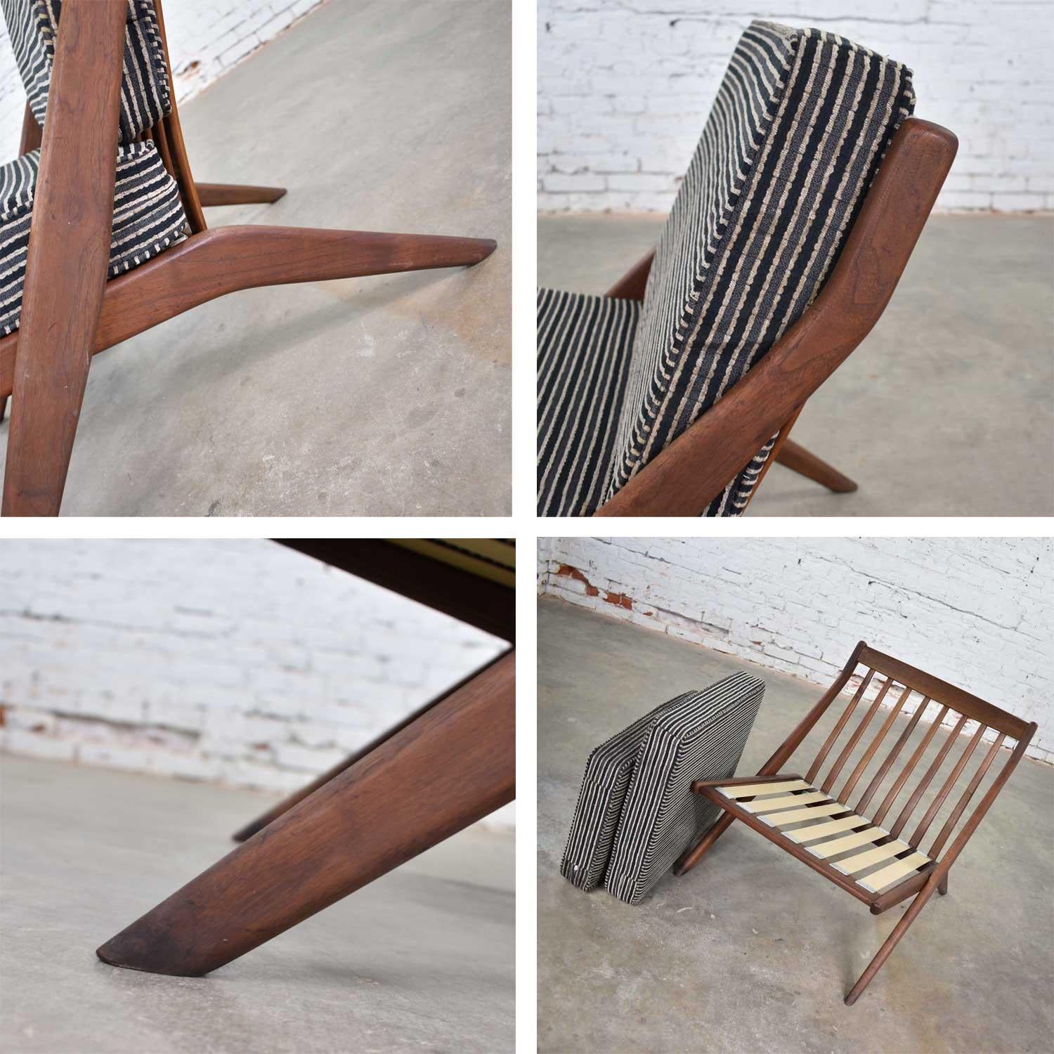 Scandinavian Modern Scissor Lounge Chair by Folke Ohlsson for DUX For Sale 3