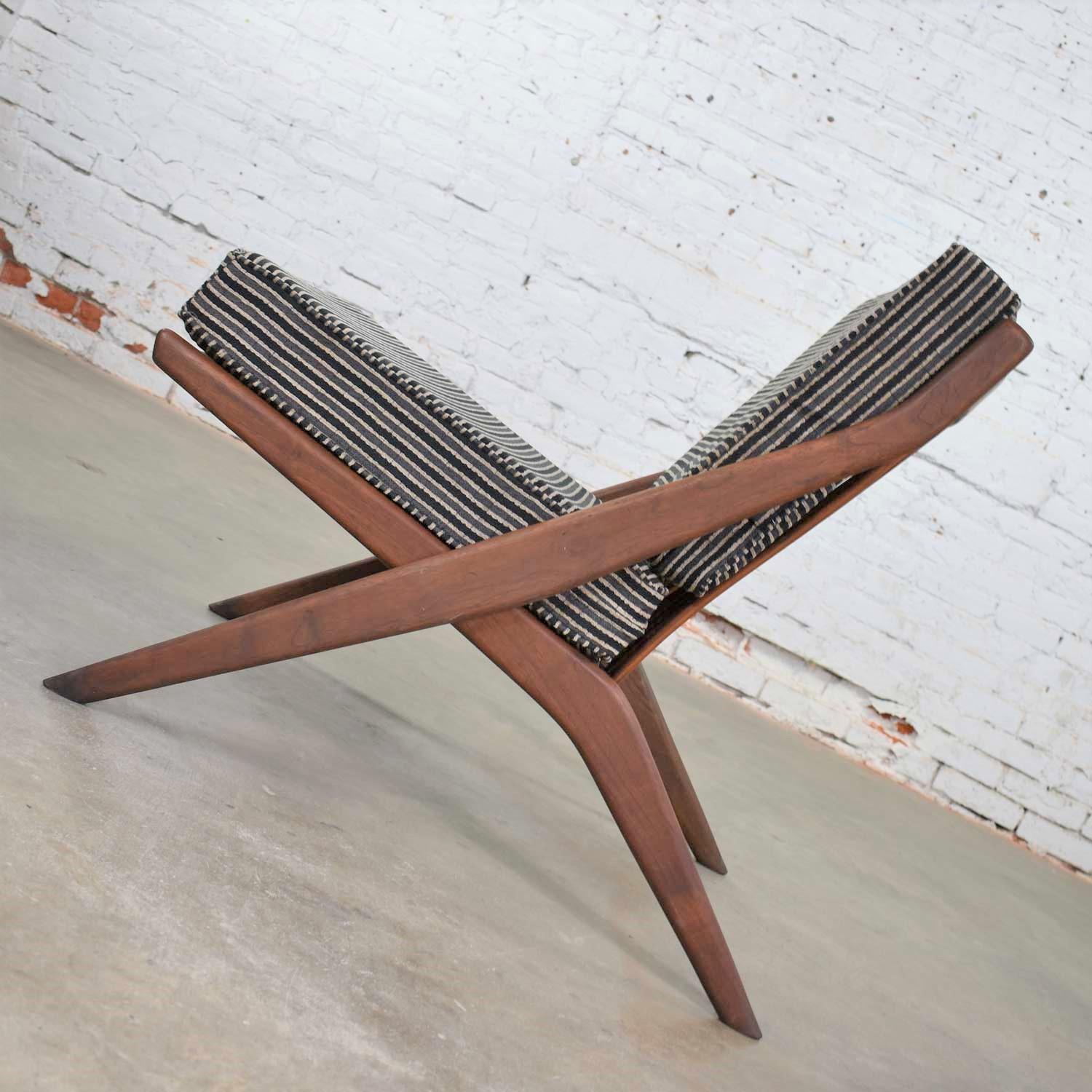 Skandinavisch-moderner Scissor Lounge Chair von Folke Ohlsson für DUX (Schwedisch) im Angebot