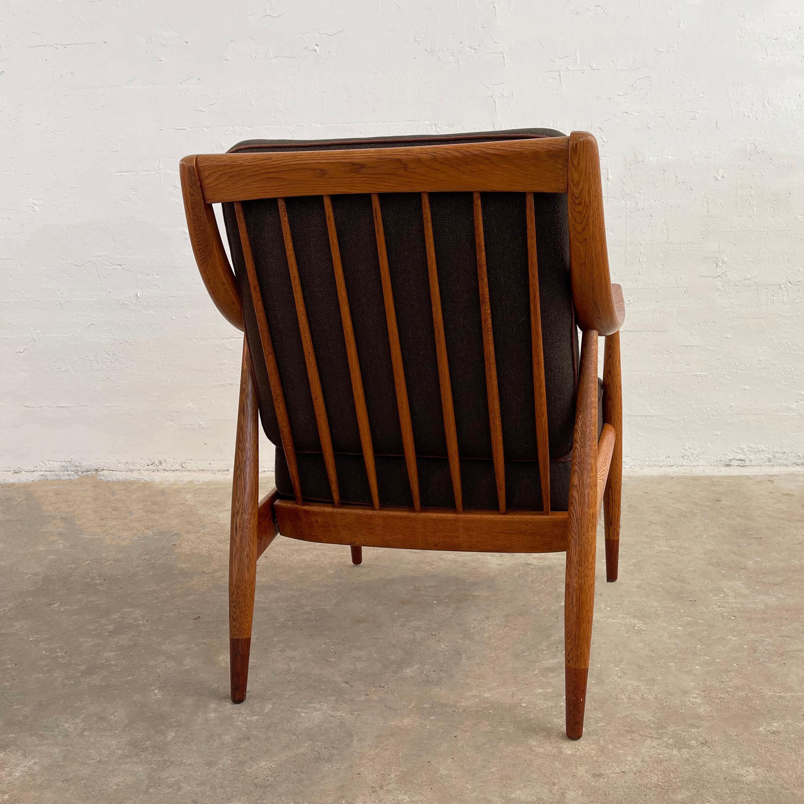 Fabric Scandinavian Modern Scoop Lounge Chair By Peter Hvidt And Orla Molgaard-Nielsen For Sale