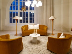 The Modern Scandinavian Sculptural Floor Lamps Made in Pine, Sweden 1970