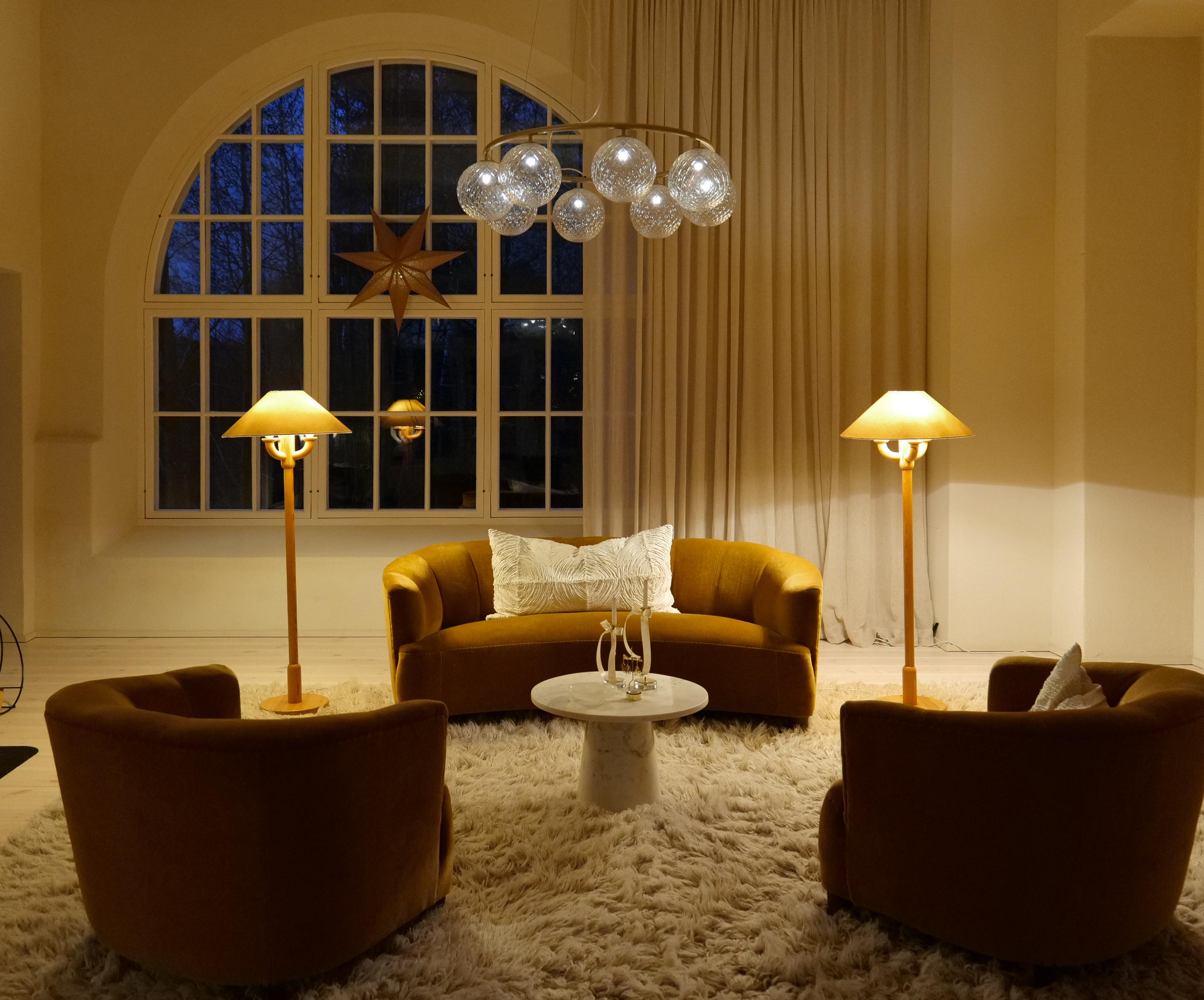 Lampade da terra scultoree The Modern Scandinavian Made in Pine, Svezia anni '70 in vendita 1