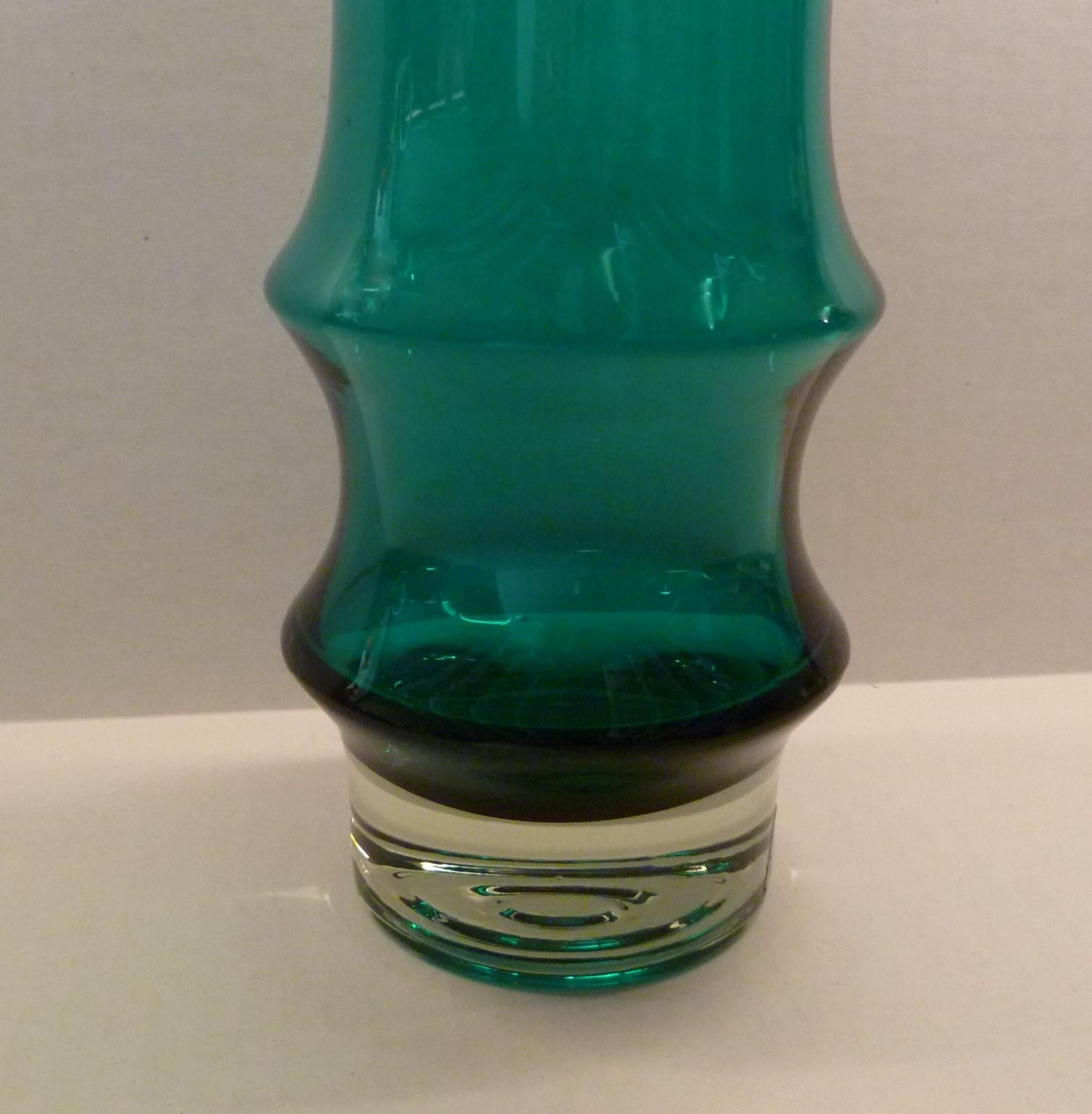 Scandinavian Modern Sculptural Vase 1970s by Tamara Aladin for Riihimaki Finland 3