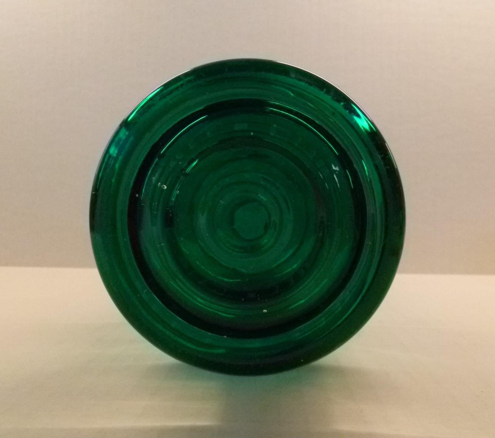 Scandinavian Modern Sculptural Vase 1970s by Tamara Aladin for Riihimaki Finland 1