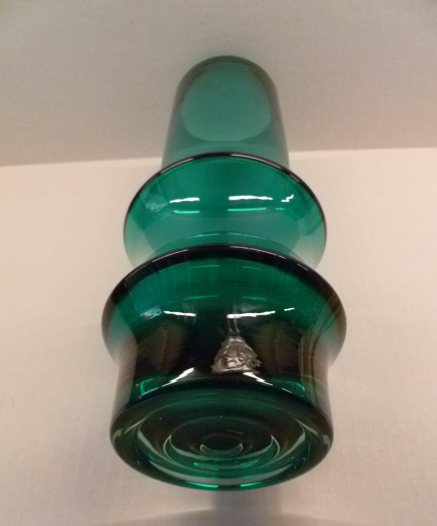 Scandinavian Modern Sculptural Vase 1970s by Tamara Aladin for Riihimaki Finland 2