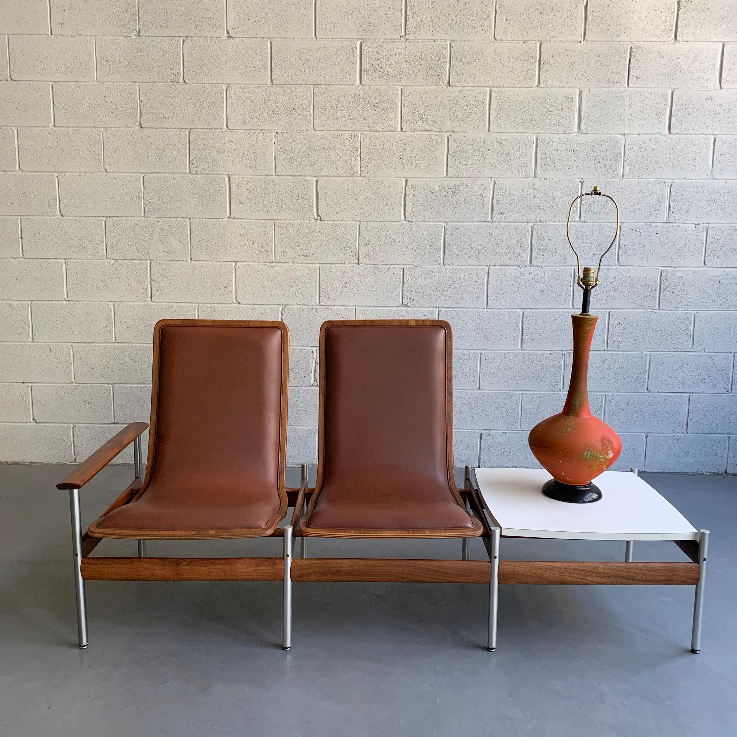 Scandinavian Modern Seating and Table Ensemble by Sven Ivar Dysthe In Good Condition In Brooklyn, NY