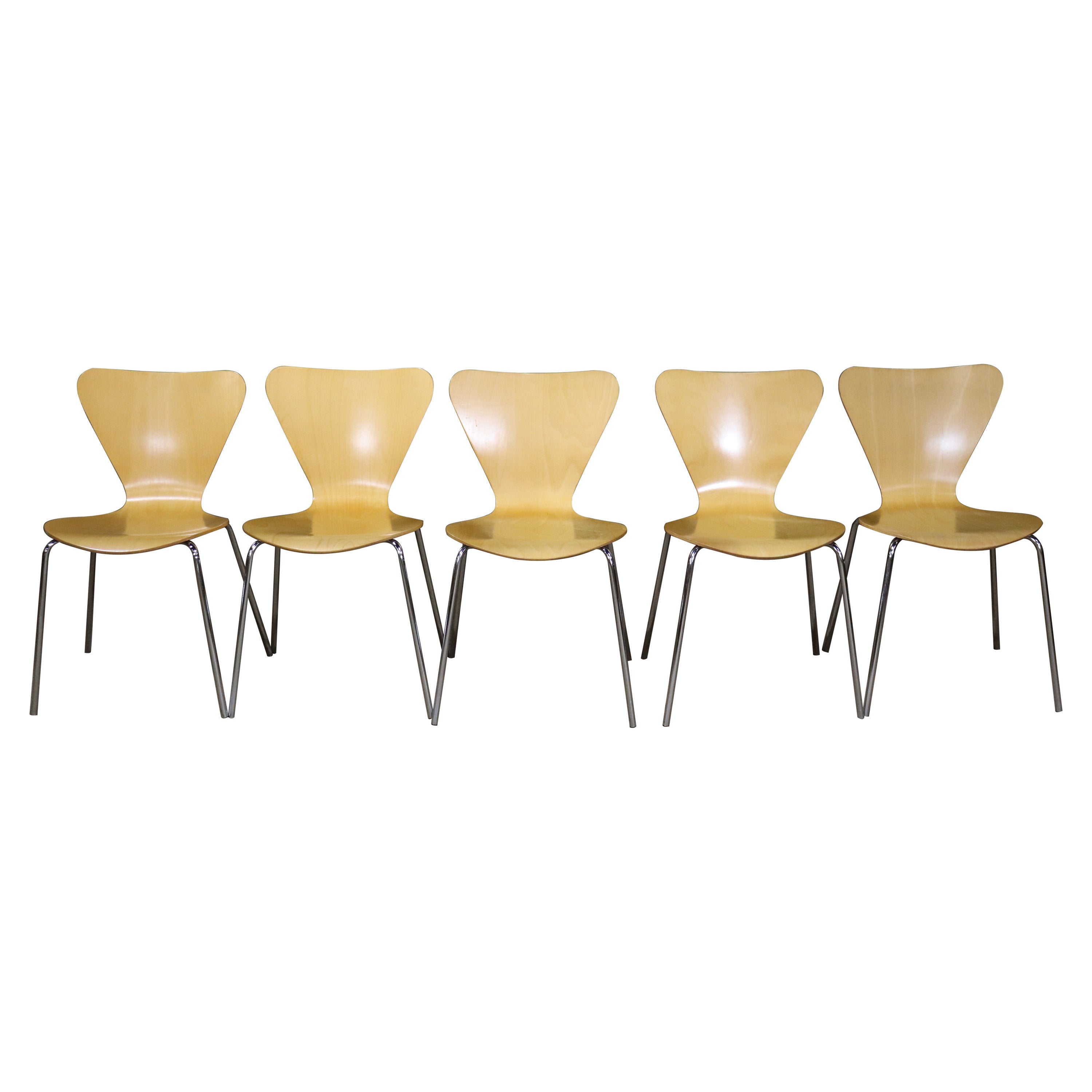 Scandinavian Modern "Series 7" Style Dining Chairs