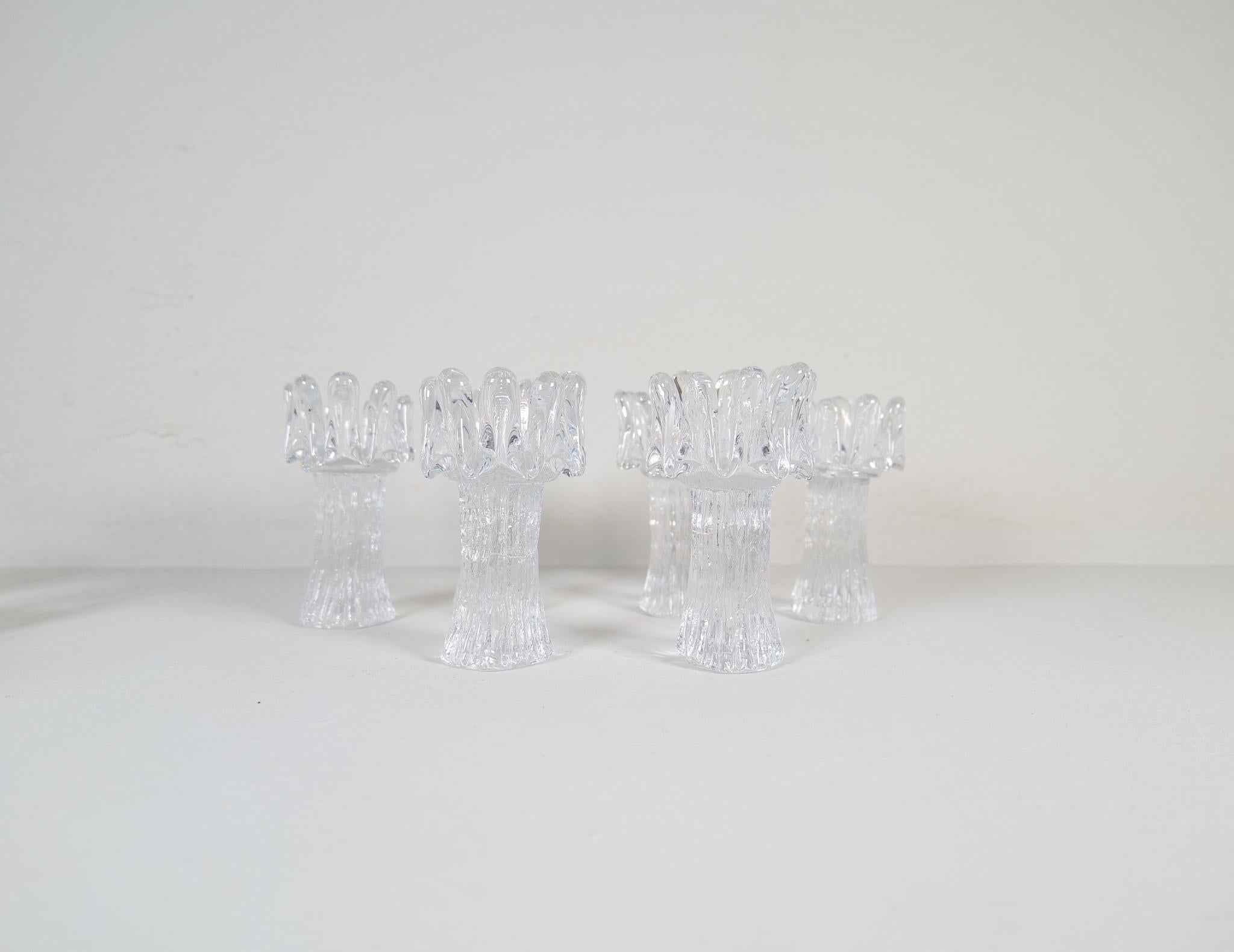 Glass Scandinavian Modern Set of 14 Kosta 