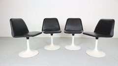 Scandinavian Modern Set Of 4 Dinning Chairs By Börje Johanson Vinga, Sweden 1970