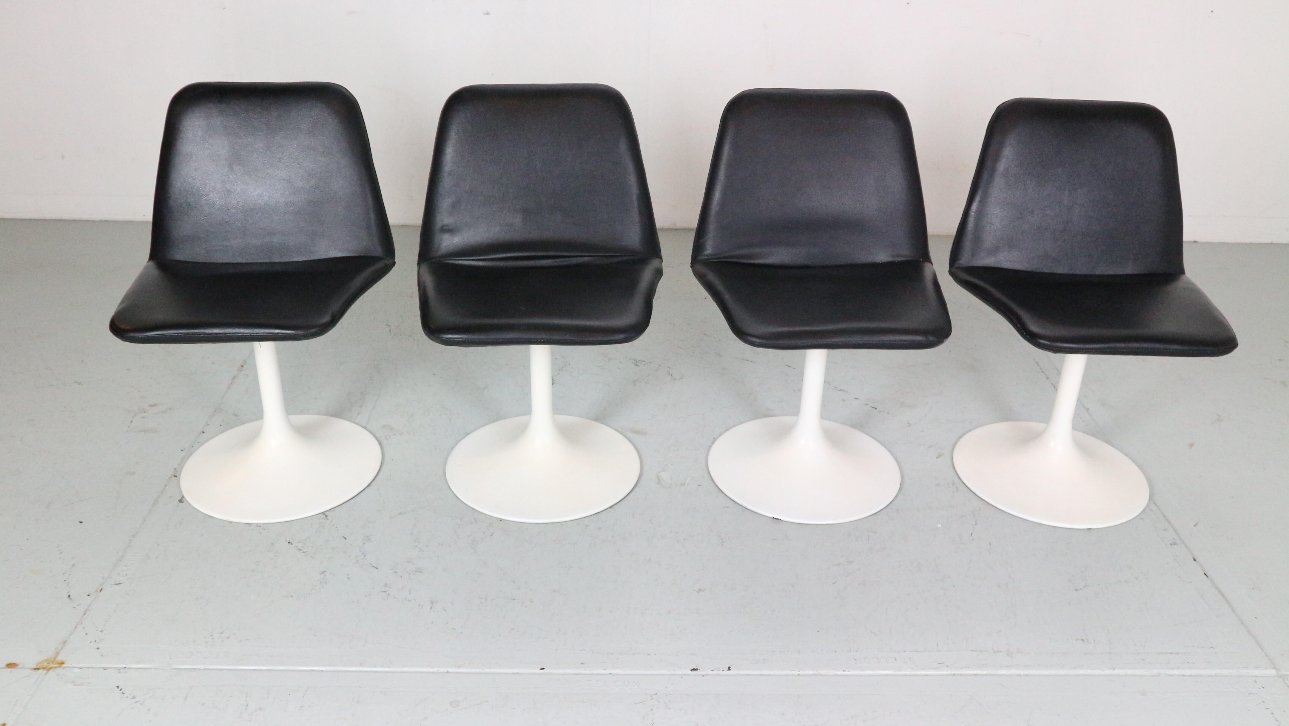Fin du 20e siècle Ensemble de 4 chaises de salle à manger The Moderns par Börje Johanson Vinga, Suède 1970 en vente