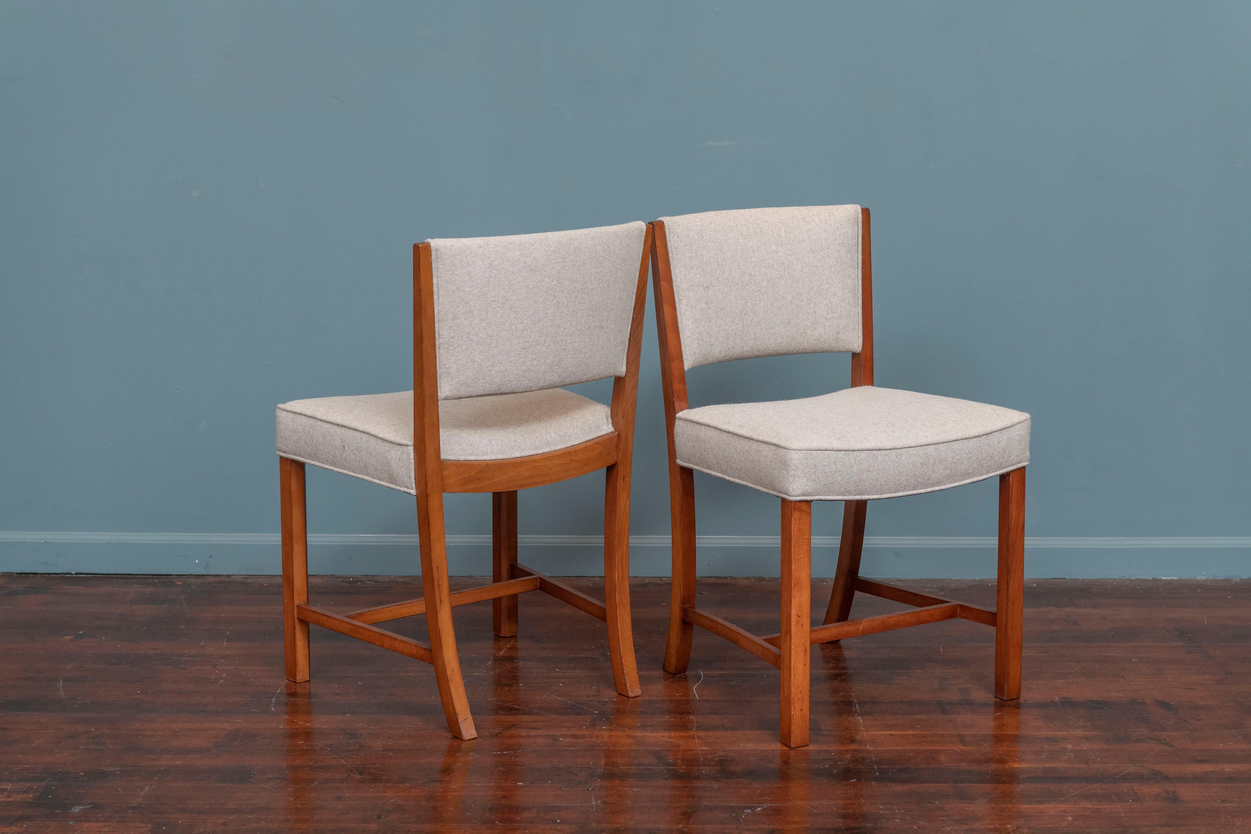 Wool Scandinavian Modern Set of Eight Dining Chairs for Fritz Hansen