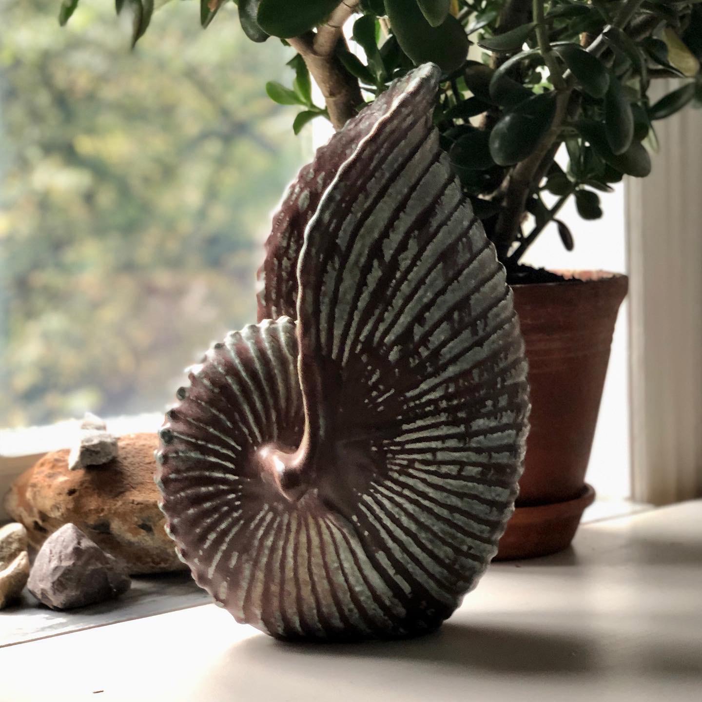 Mid-20th Century Scandinavian Modern Shell Sculpture by Gunnar Nylund  for Rörstrand, 1930s For Sale