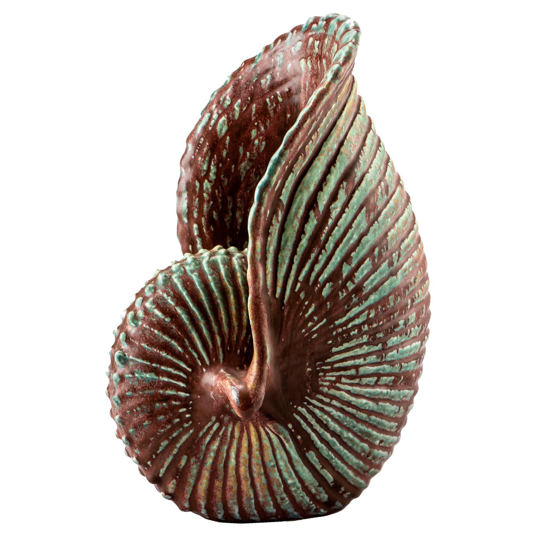 Scandinavian Modern Shell Sculpture by Gunnar Nylund  for Rörstrand, 1930s For Sale