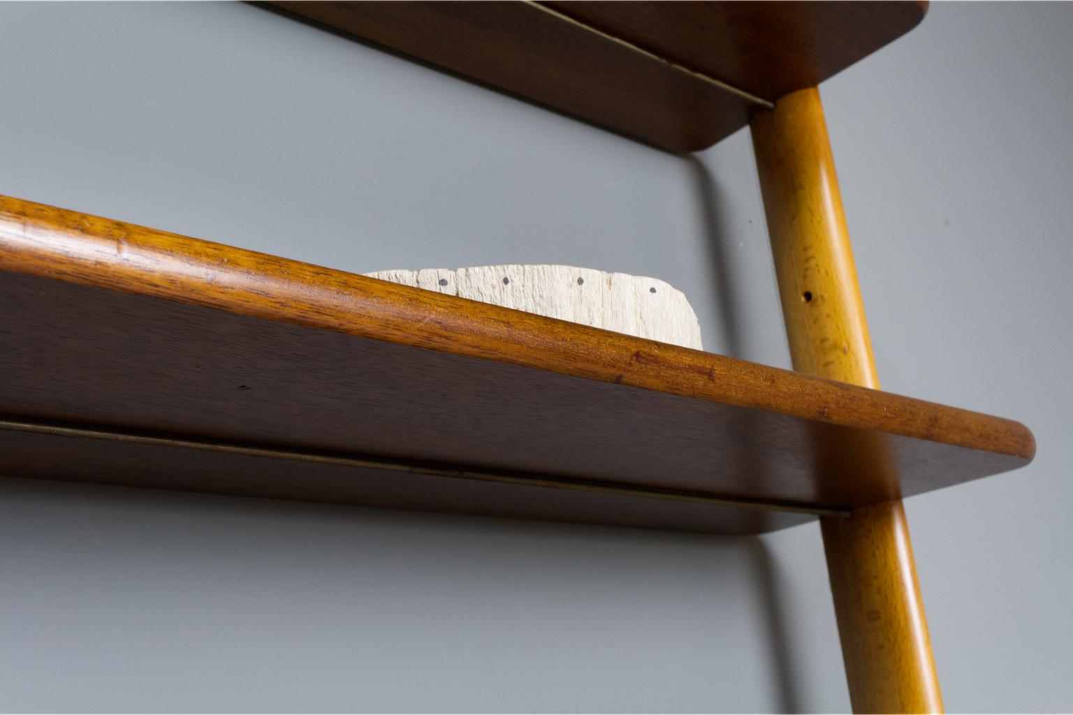 Scandinavian Modern Shelving Unit in Teak and Oak by William Watting, 1960s 6