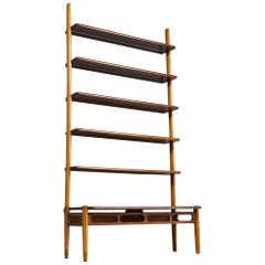 Scandinavian Modern Shelving Unit in Teak and Oak by William Watting, 1960s