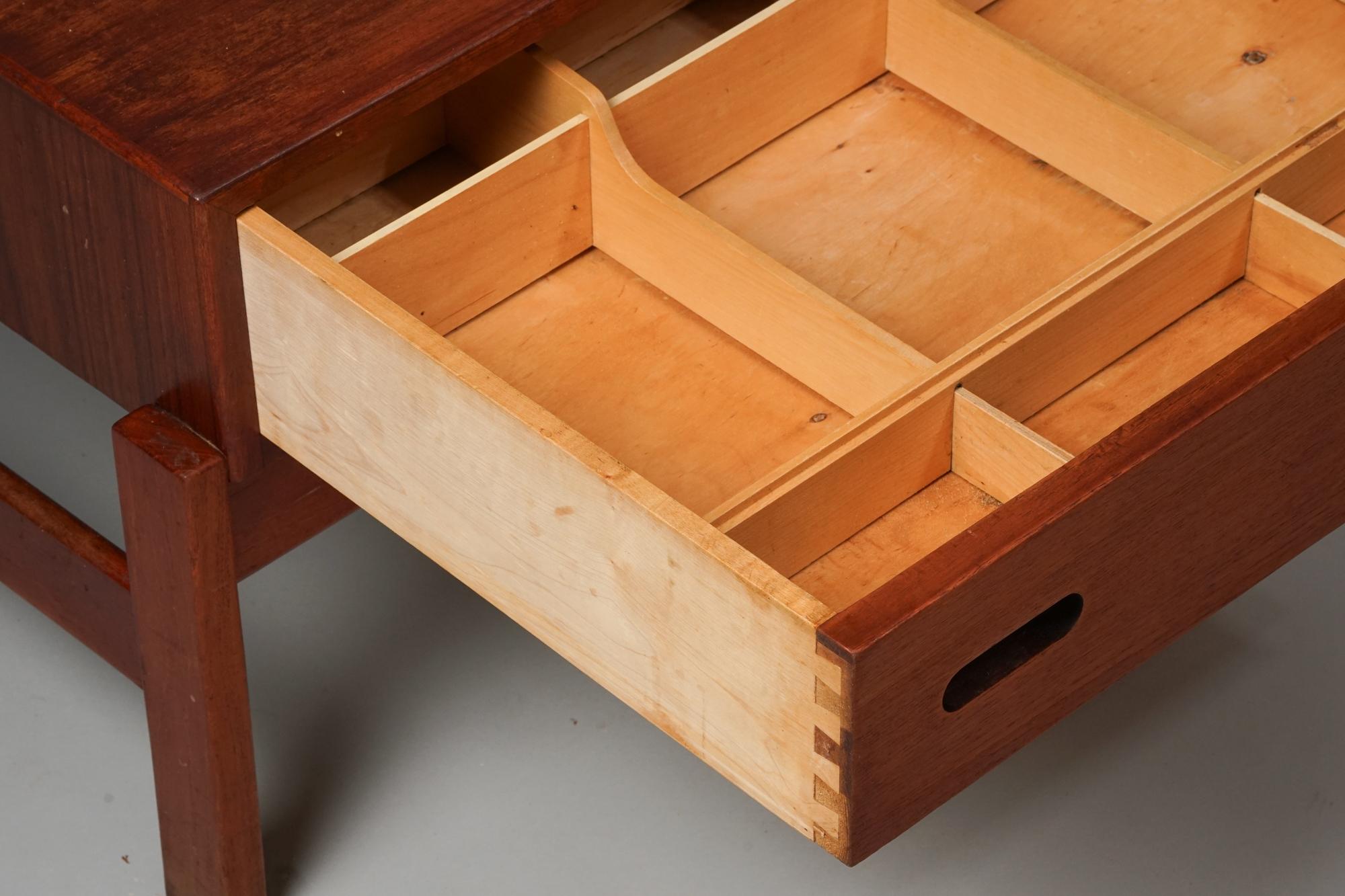 Mid-20th Century Scandinavian Modern Side Table, Illum Wikkelsø, Hjørring Møbel, Denmark, 1960s