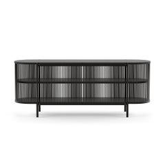 Scandinavian Modern Sideboard 'Bastone', Doors version, 200, Black Oak