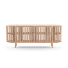 Buffet scandinave moderne Bastone, version portes, 200, chêne naturel