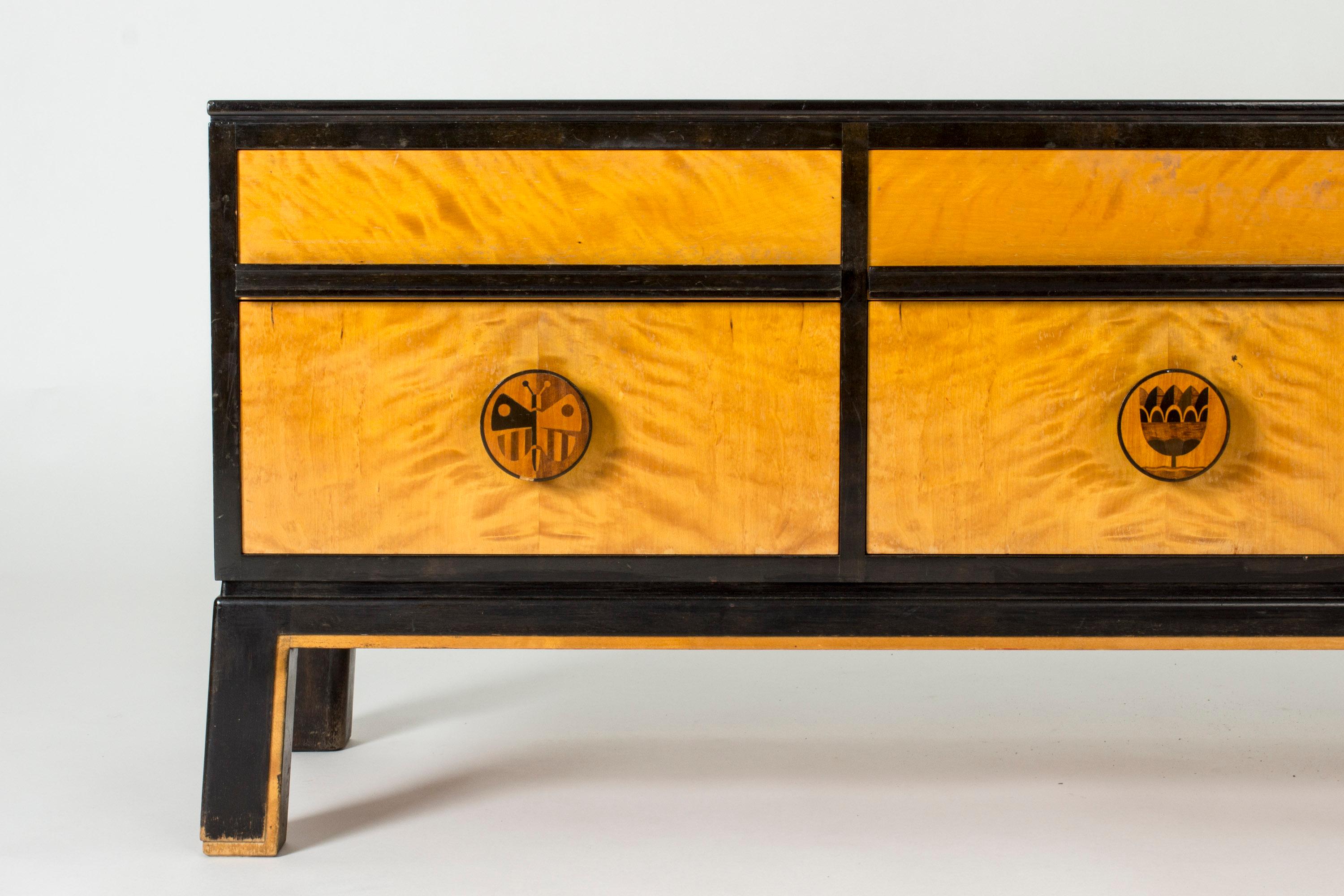 Swedish Scandinavian Modern sideboard by Otto Schulz, Sweden, 1930s For Sale