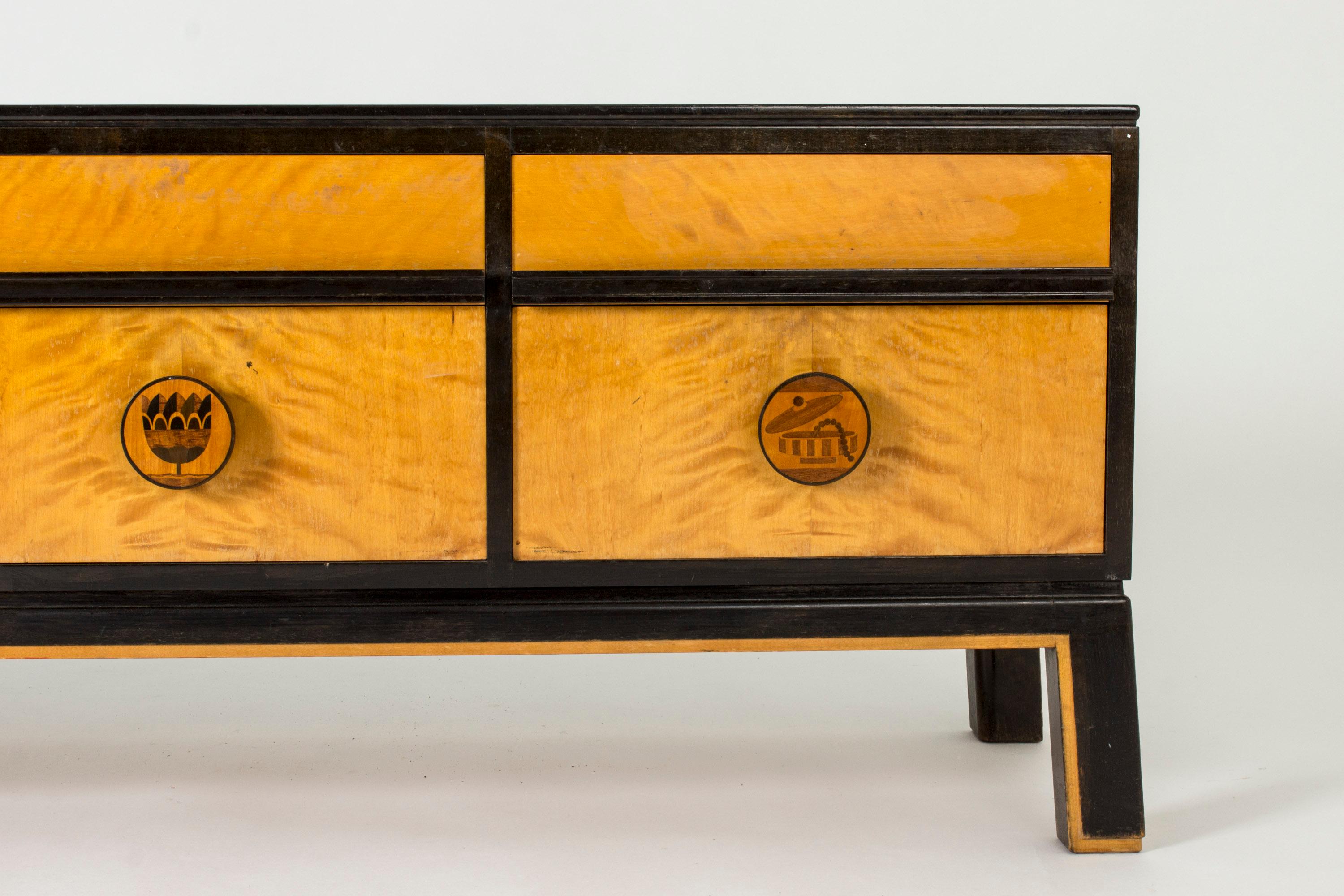 Scandinavian Modern sideboard by Otto Schulz, Sweden, 1930s In Good Condition For Sale In Stockholm, SE