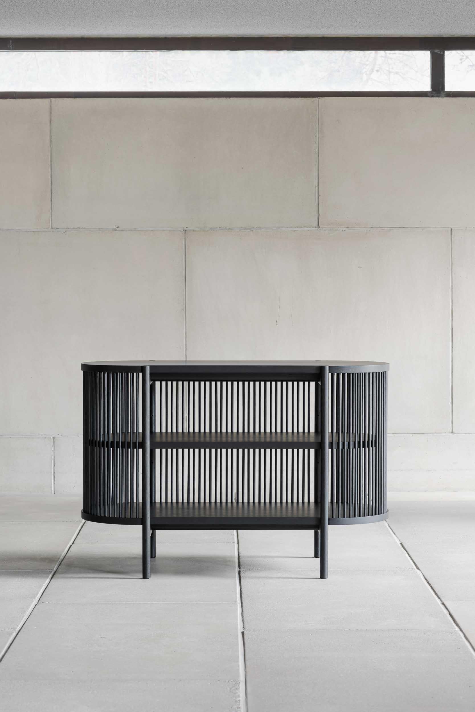 Enfilade scandinave moderne « Petit Bastone », 120 pièces, chêne naturel en vente 5