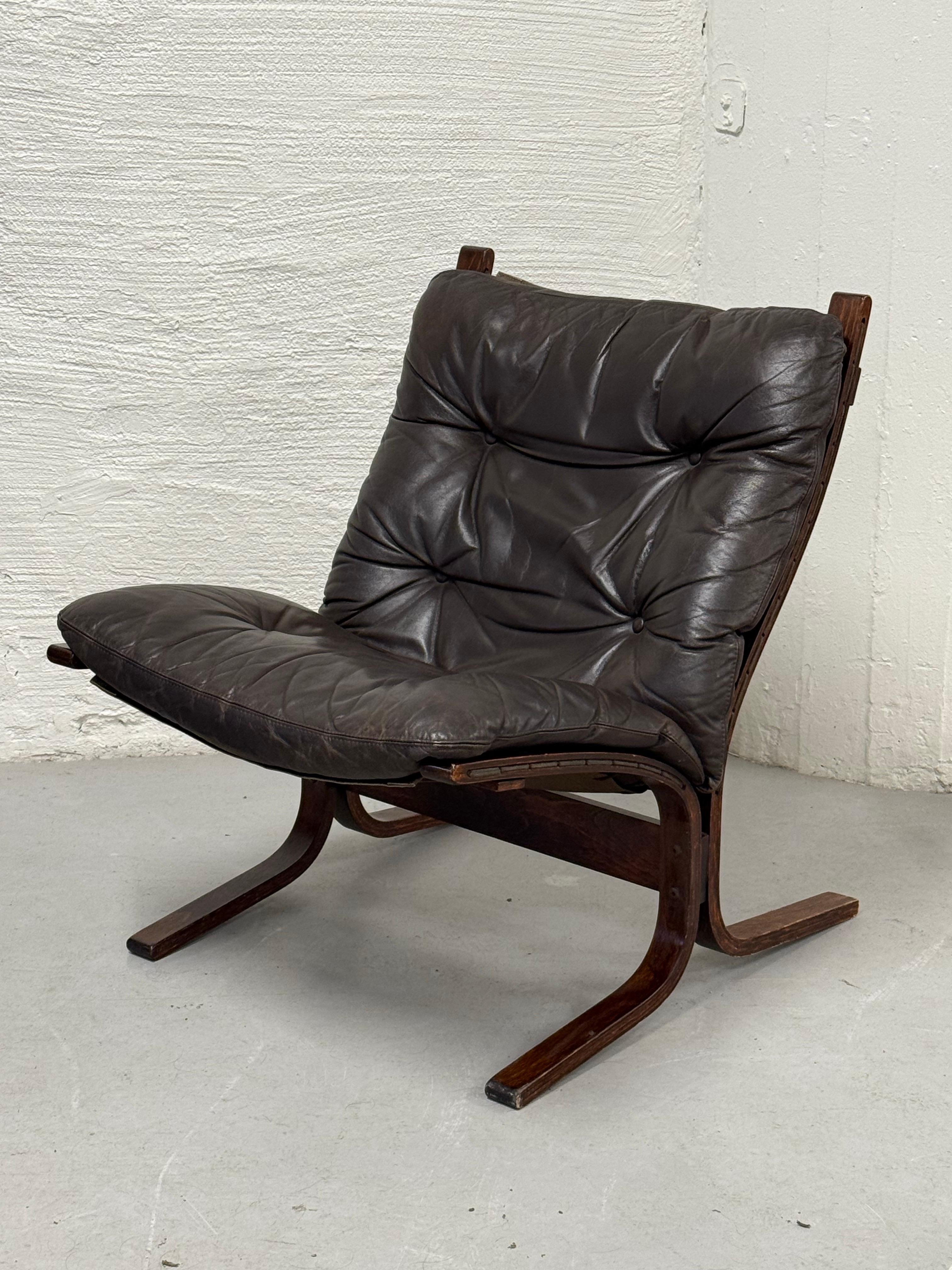 Bois cintré Chaise longue scandinave moderne Siesta d'Ingmar Relling, Norvège, 1970