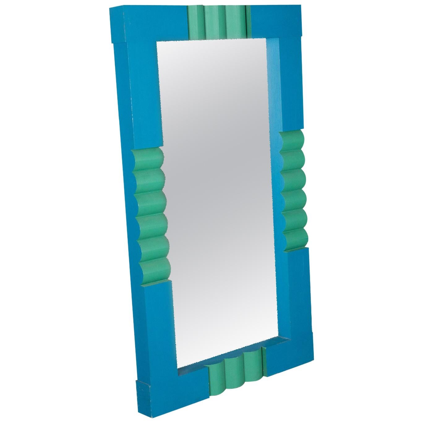 Scandinavian Modern Signed Mirror by Erik Höglund for Kosta Boda, Sweden, 1967 For Sale