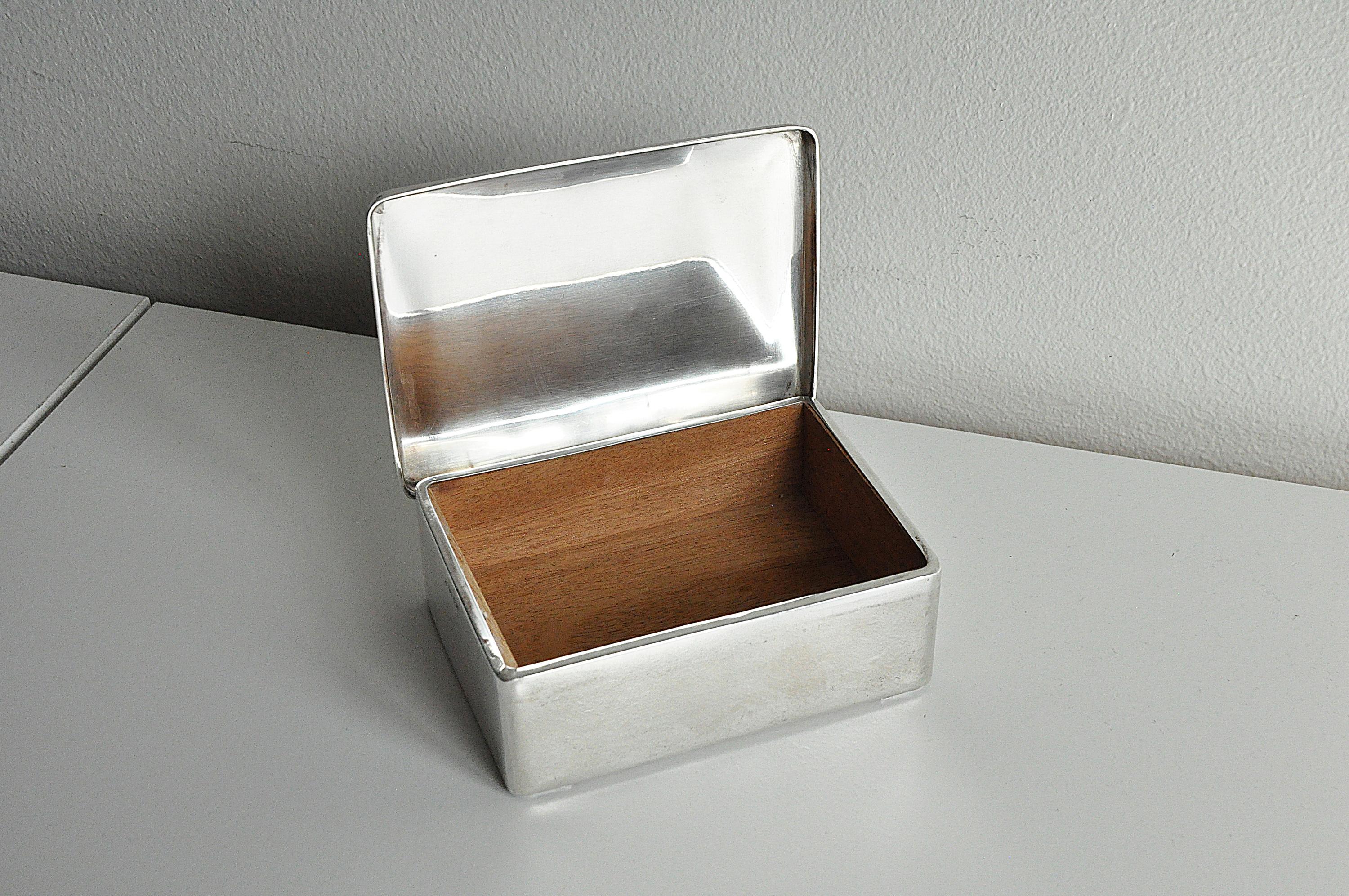 Swedish Scandinavian Modern Silver Box from C. G. Hallberg, Sweden -1937 For Sale