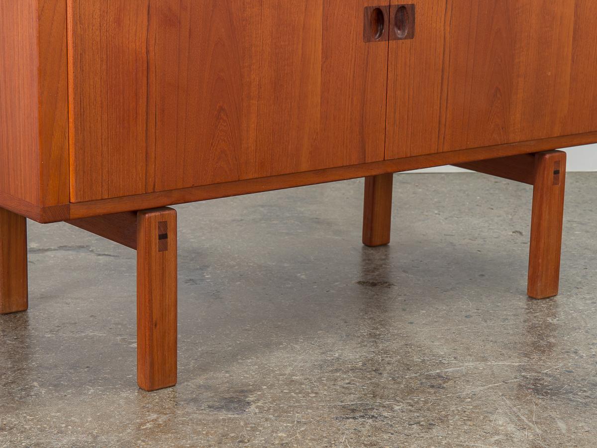 Scandinavian Modern Small Teak Credenza 1