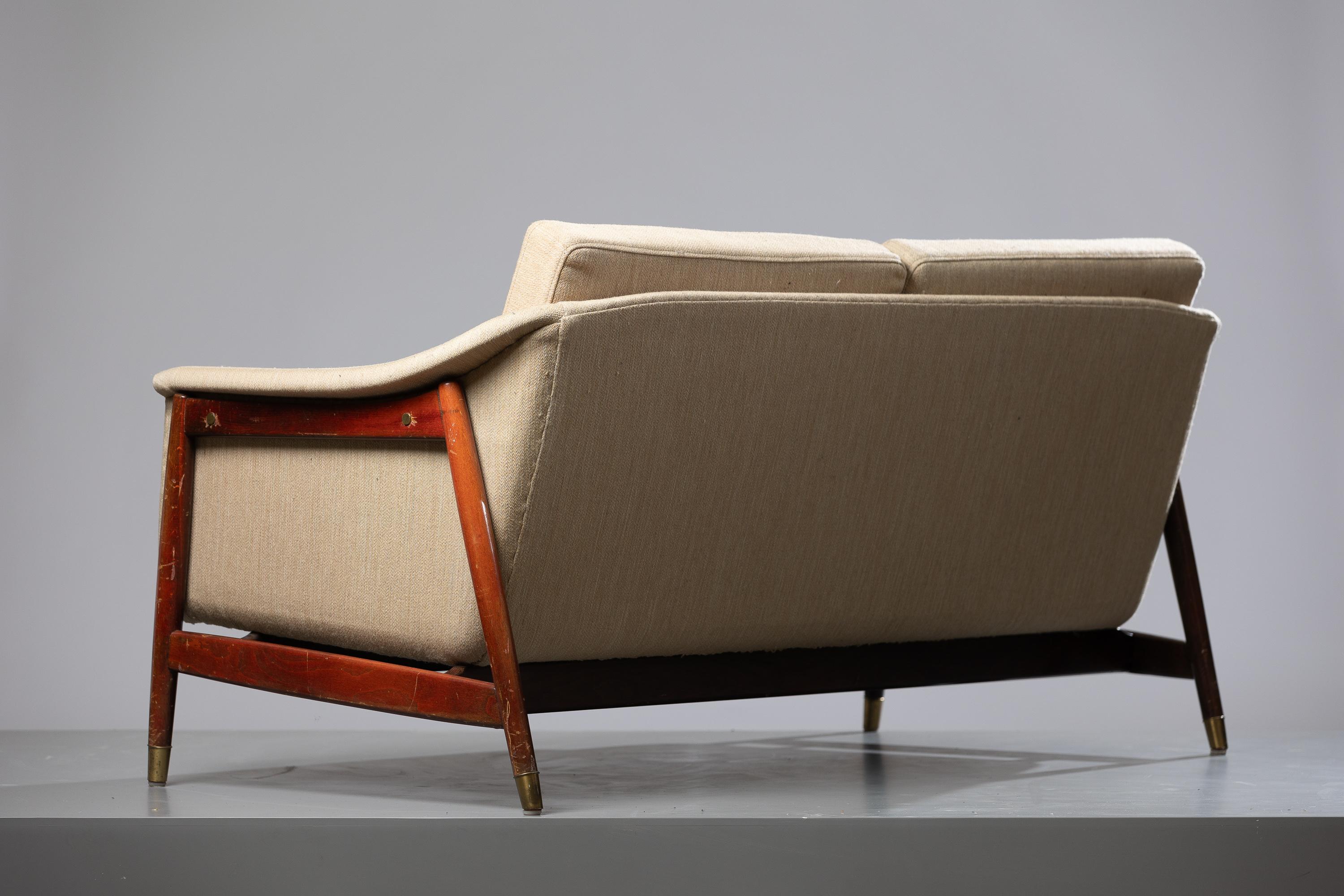 Beech Scandinavian Modern Sofa by Folke Ohlsson for Ljungs Industrier 1954 For Sale