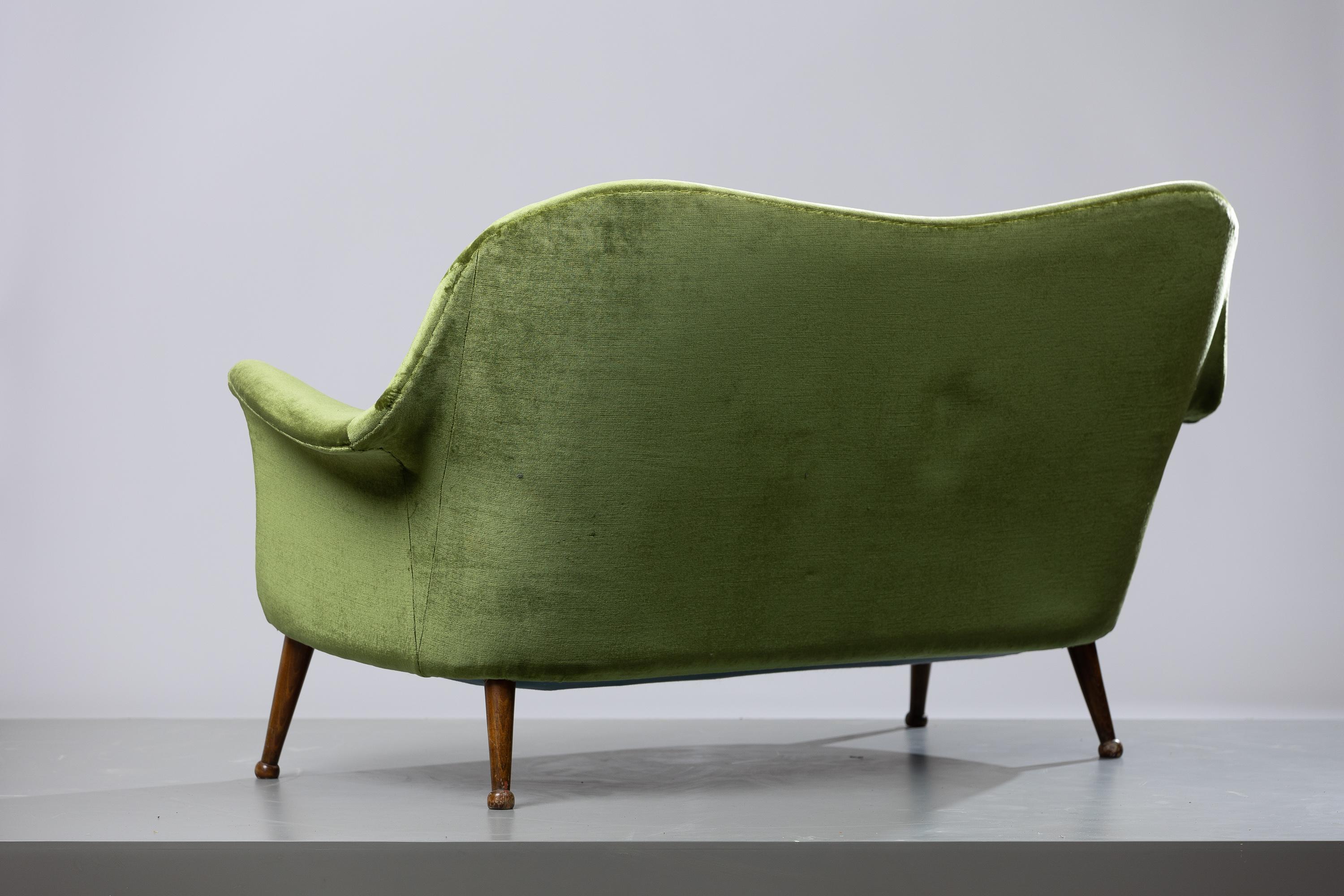 Fabric Scandinavian Modern Sofa from Arne Norell 