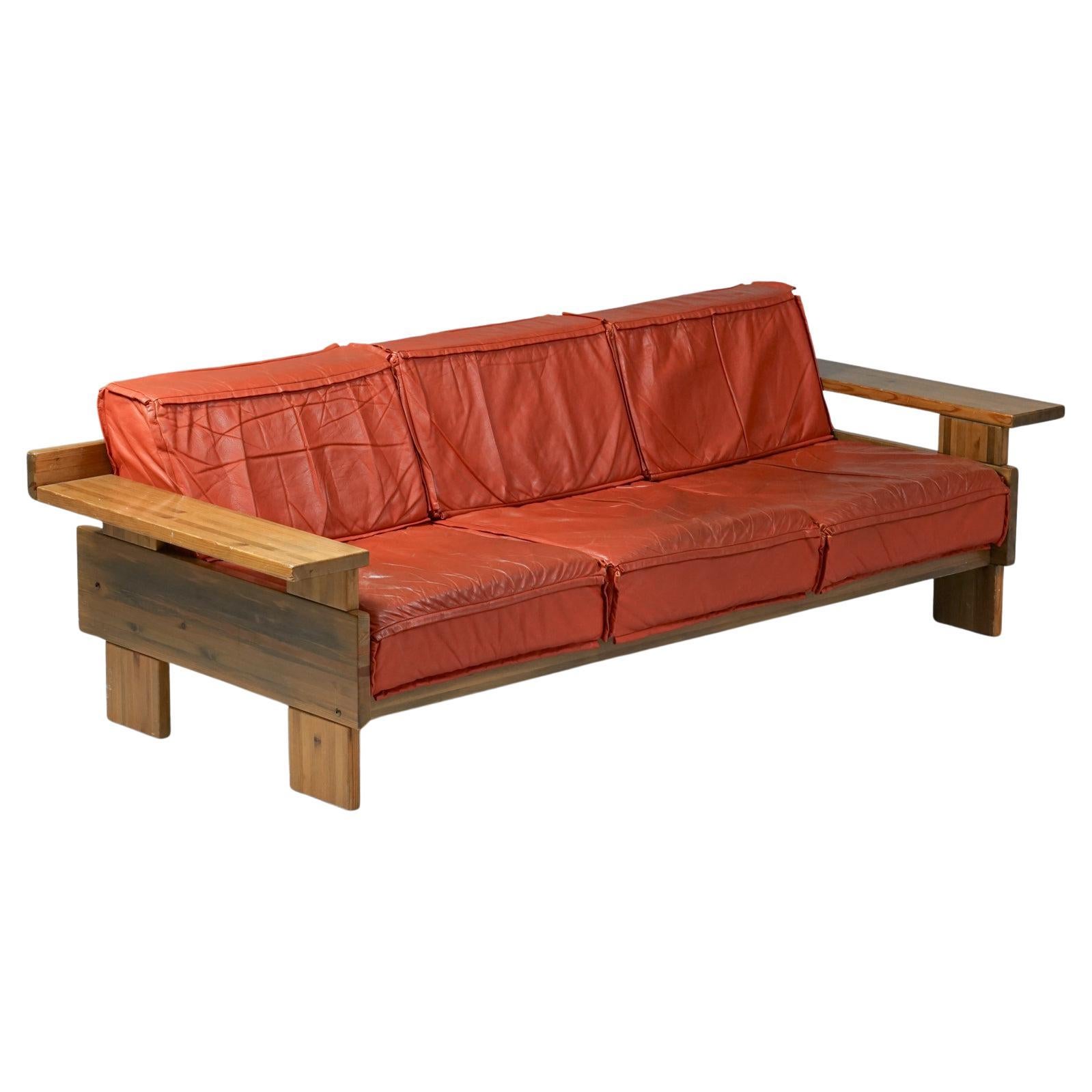 Scandinavian Modern Sofa, Hämeen Kalustaja, Finland, 1970s
