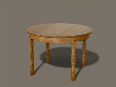 Scandinavian Modern, Solid Oak Extending Dining Table, Henning Kjærnulf, 1970s