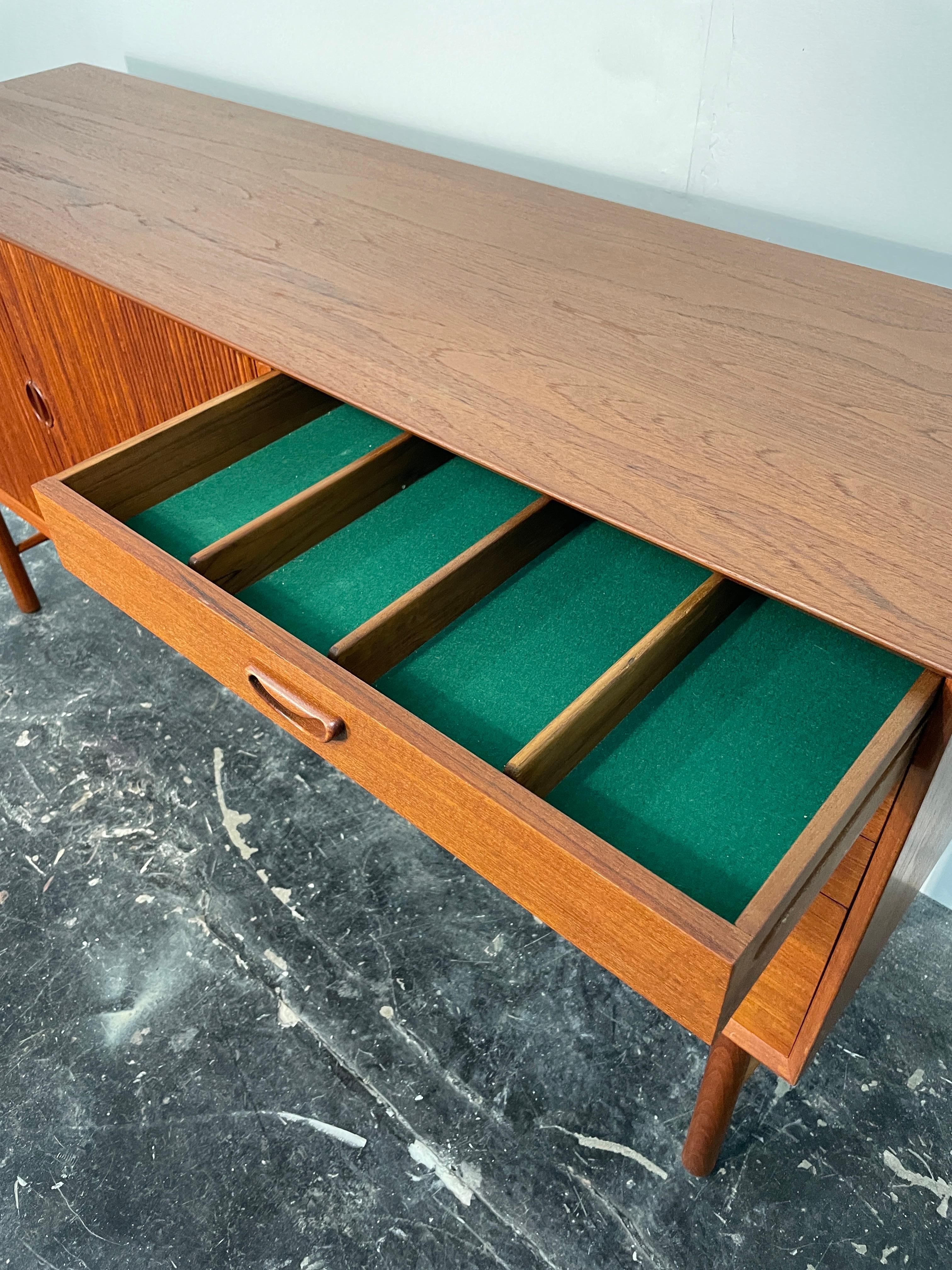 Mid Century Modern Solid Teak Credenza by Peter Hvidt and Orla Mølgaard-Nielsen 2
