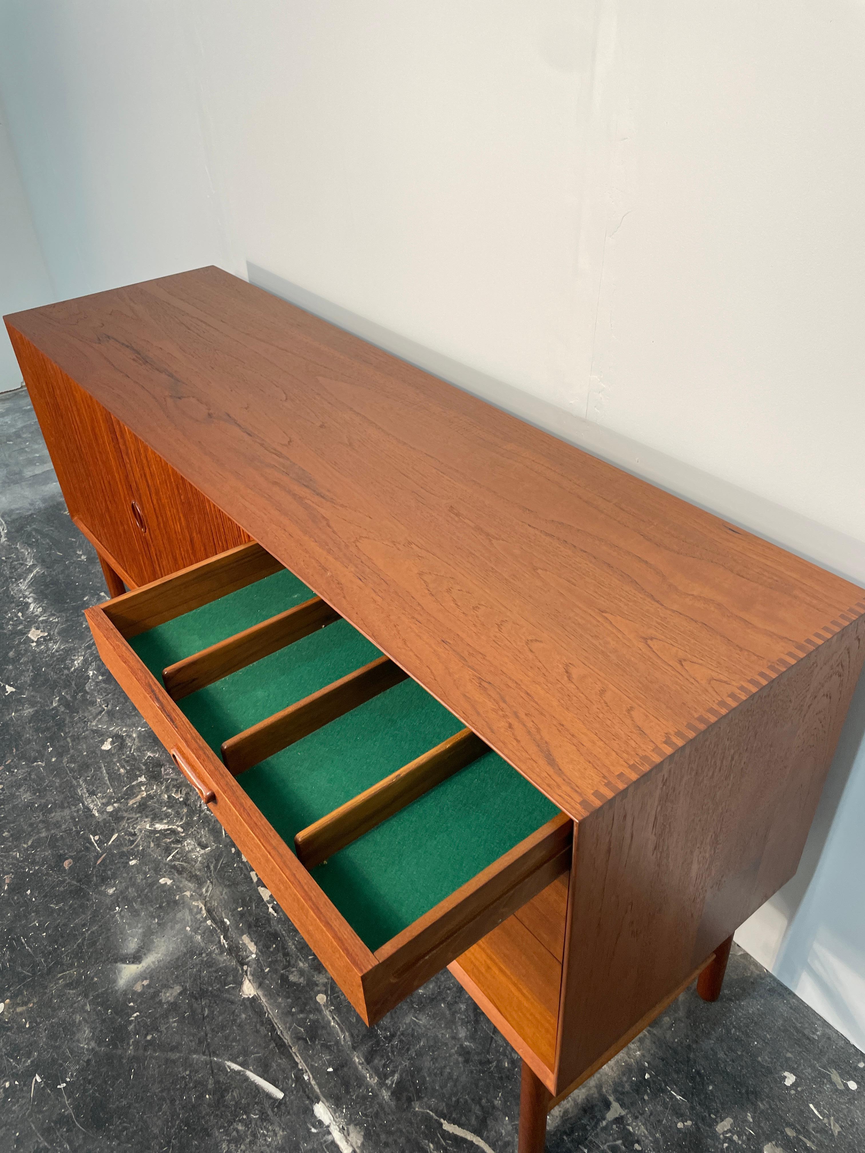 Mid Century Modern Solid Teak Credenza by Peter Hvidt and Orla Mølgaard-Nielsen 3