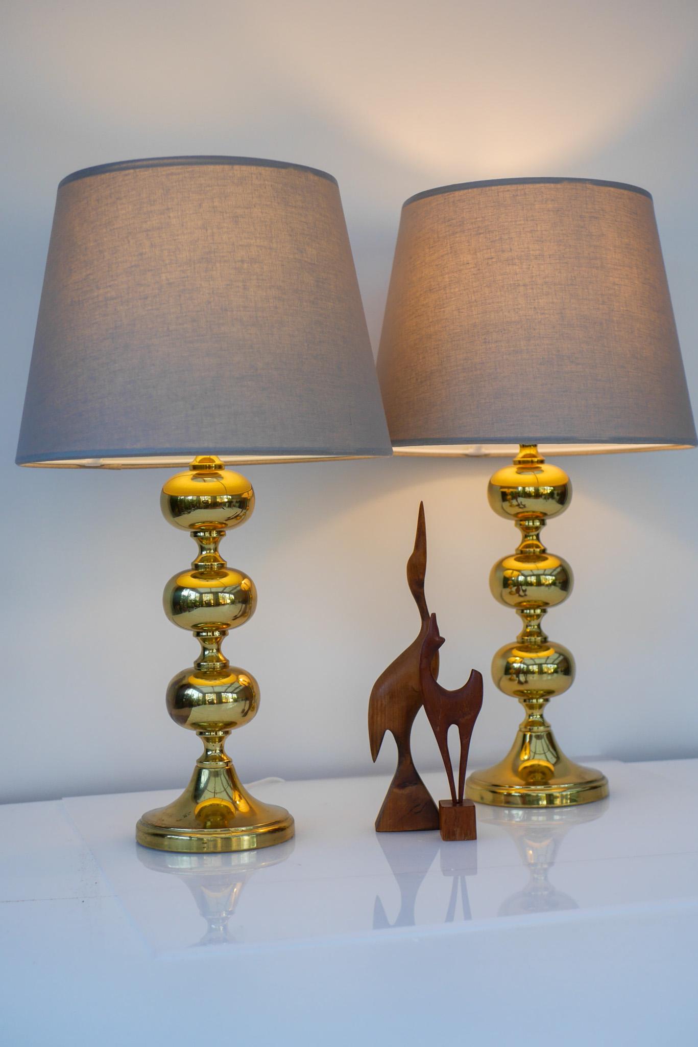 Lampes de bureau scandinaves modernes de l'ère spatiale de Nafa, Nybro, Suède en vente 3