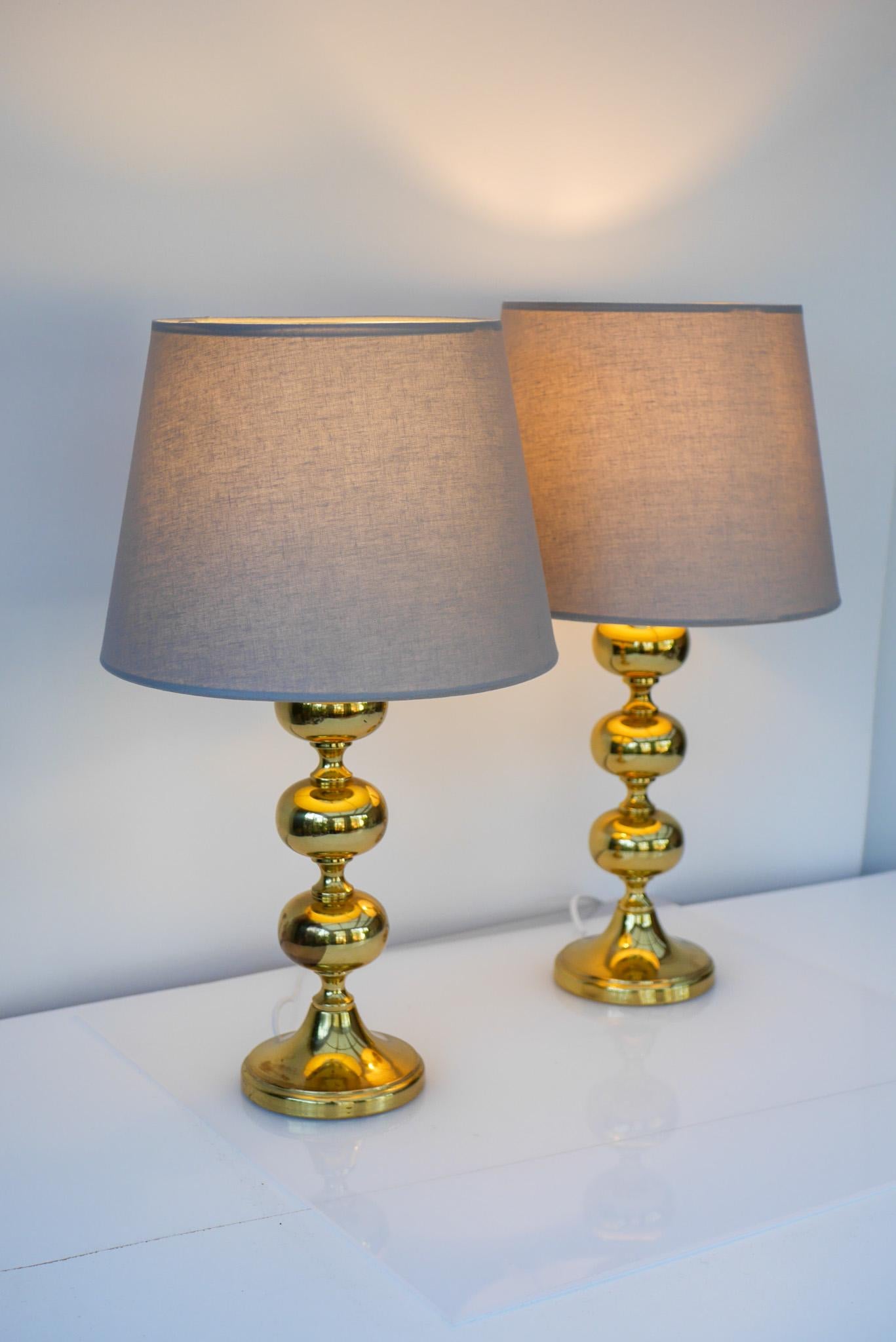 Lampes de bureau scandinaves modernes de l'ère spatiale de Nafa, Nybro, Suède en vente 6