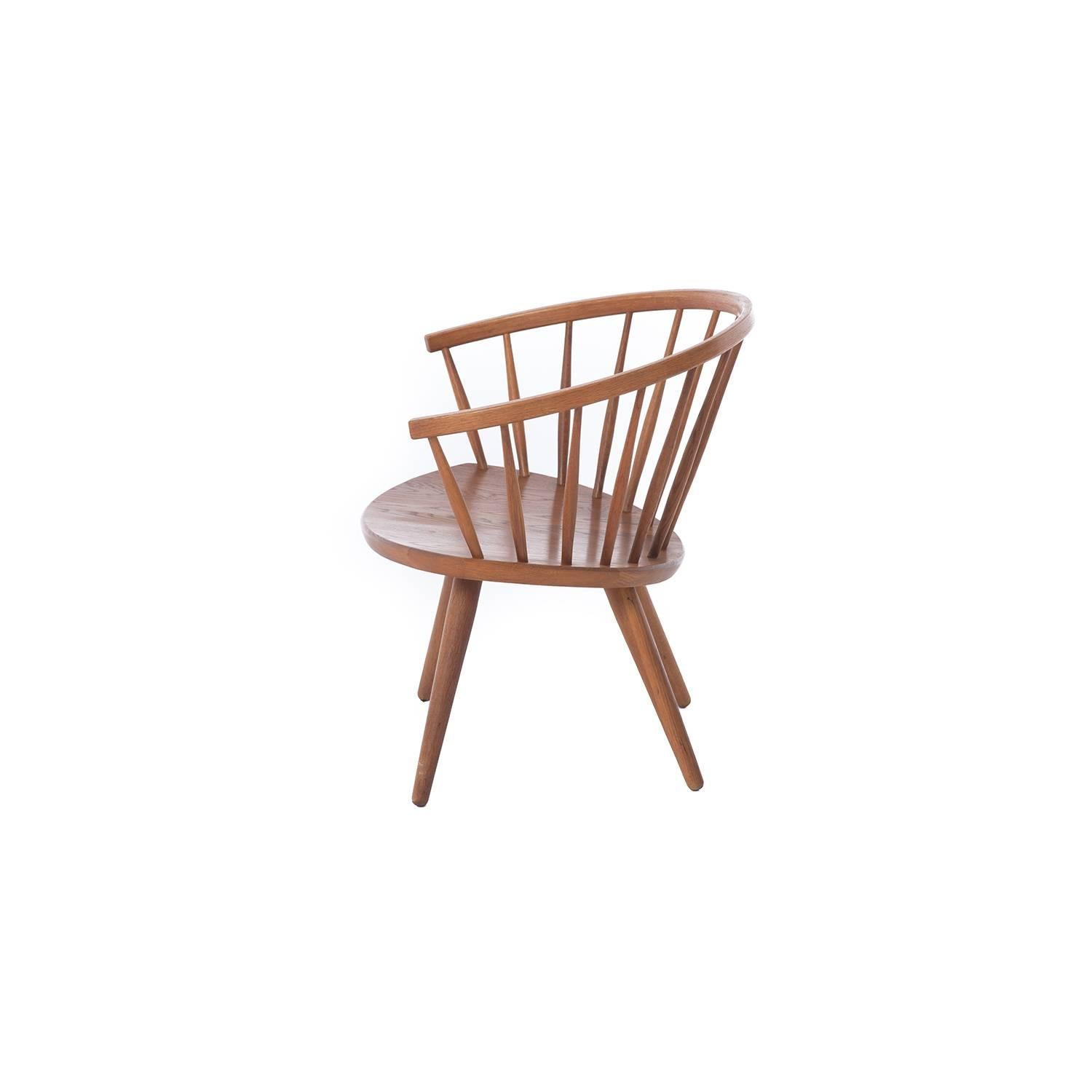 Swedish Scandinavian Modern Spindle-Back Chair