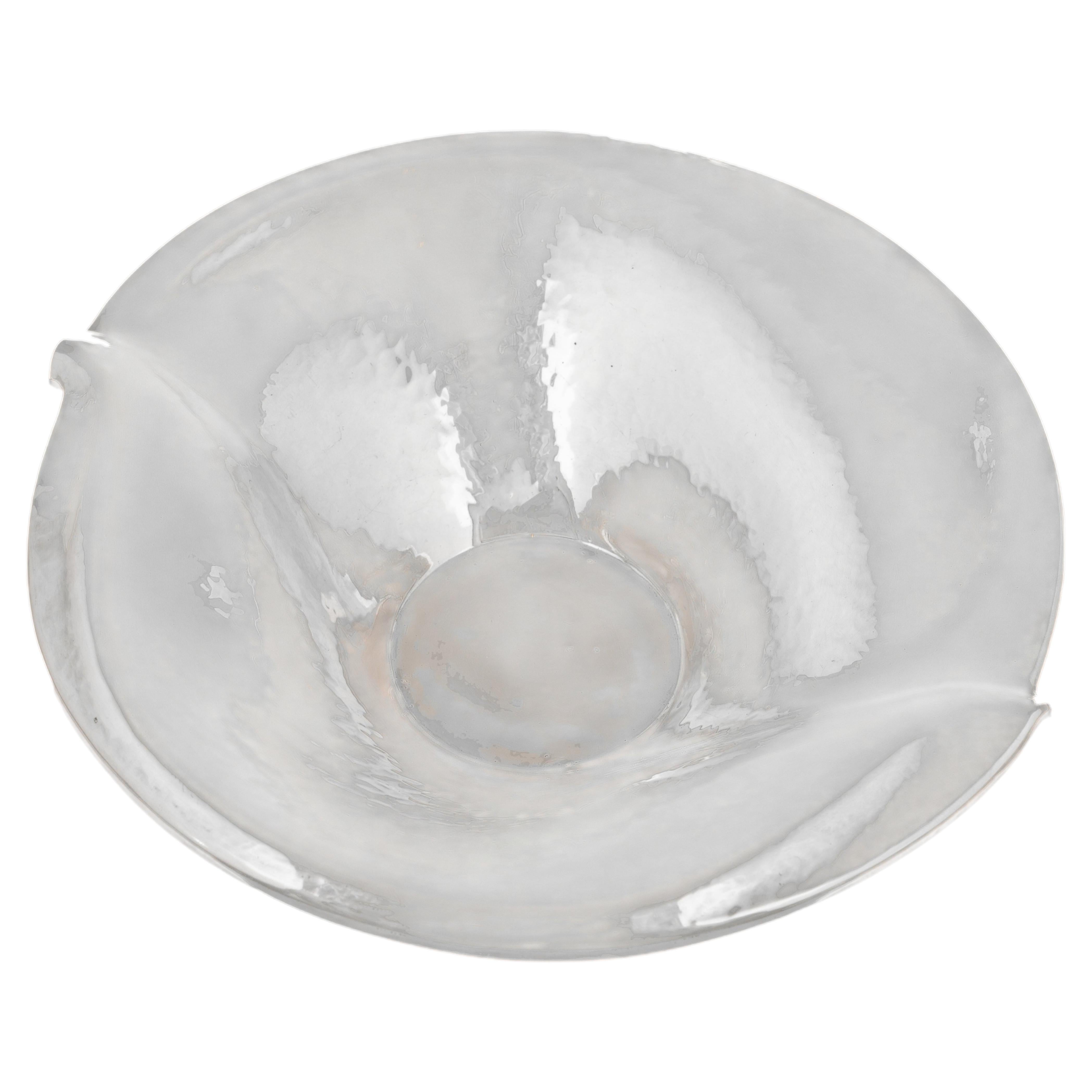 Scandinavian Modern Sterling Silver Dish by Rolf Lindståhl For Sale