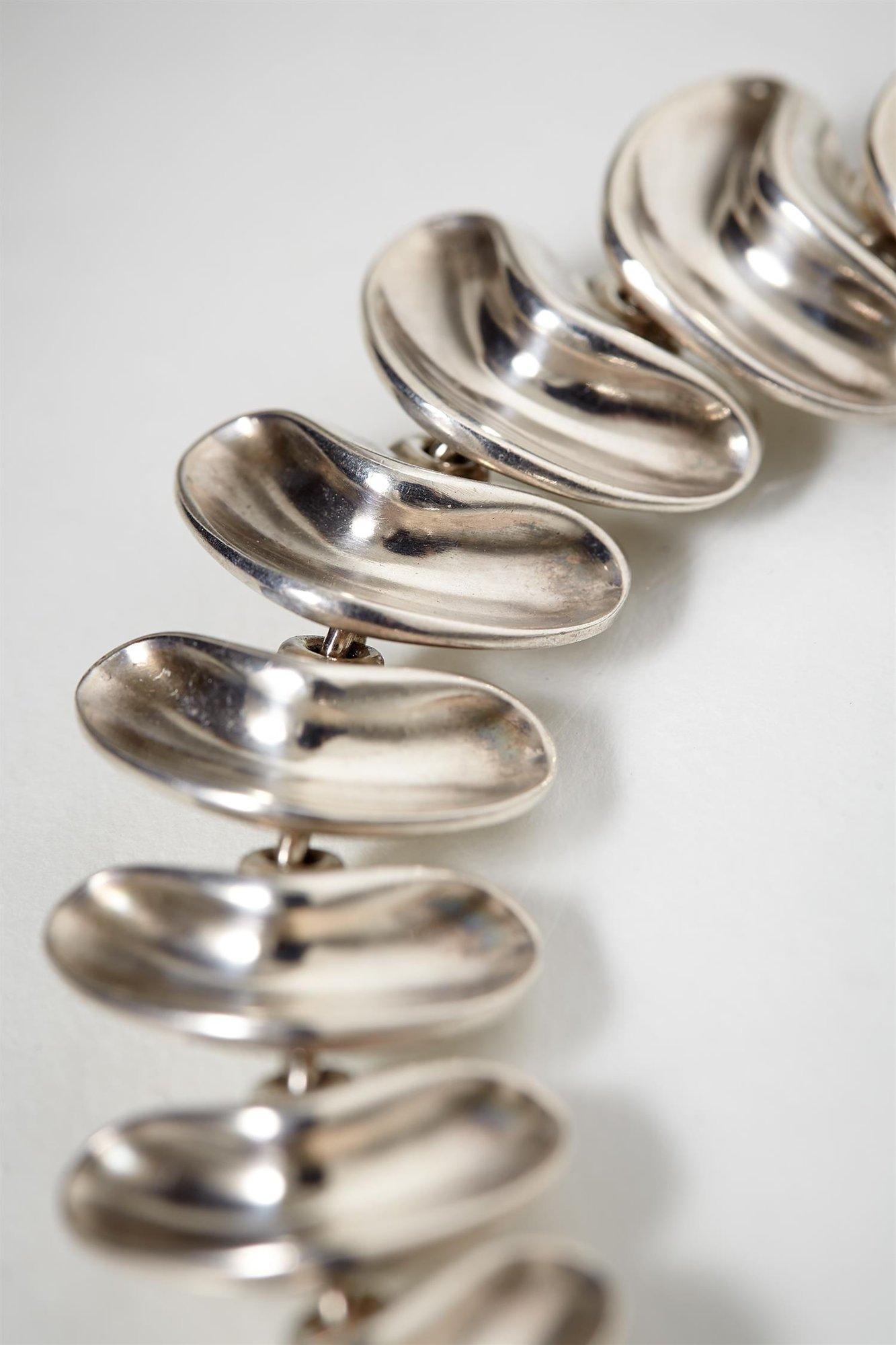 Men's Scandinavian Modern Sterling Silver Necklace by A. Michelsen, Denmark For Sale