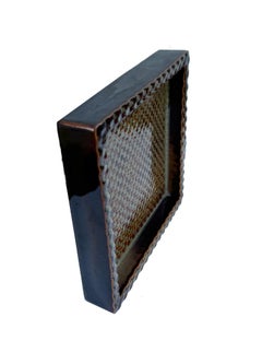 Plat "Domino" The Moderns Modern Stig Lindberg, en Brown et Beige, Gustavsberg