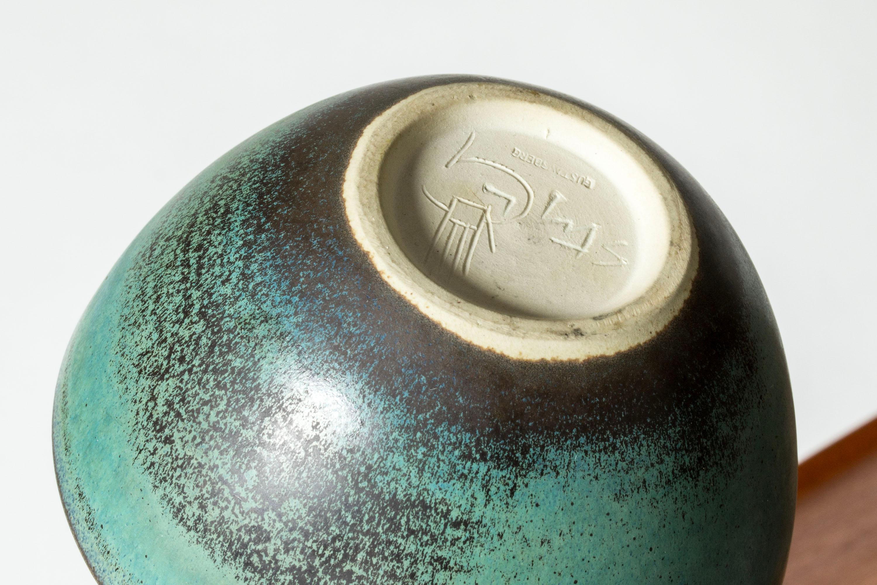 Grès porcellanato Scandinavian Modern Stoneware bowl by Stig Lindberg, Gustavsberg, Sweden, 1950s in vendita