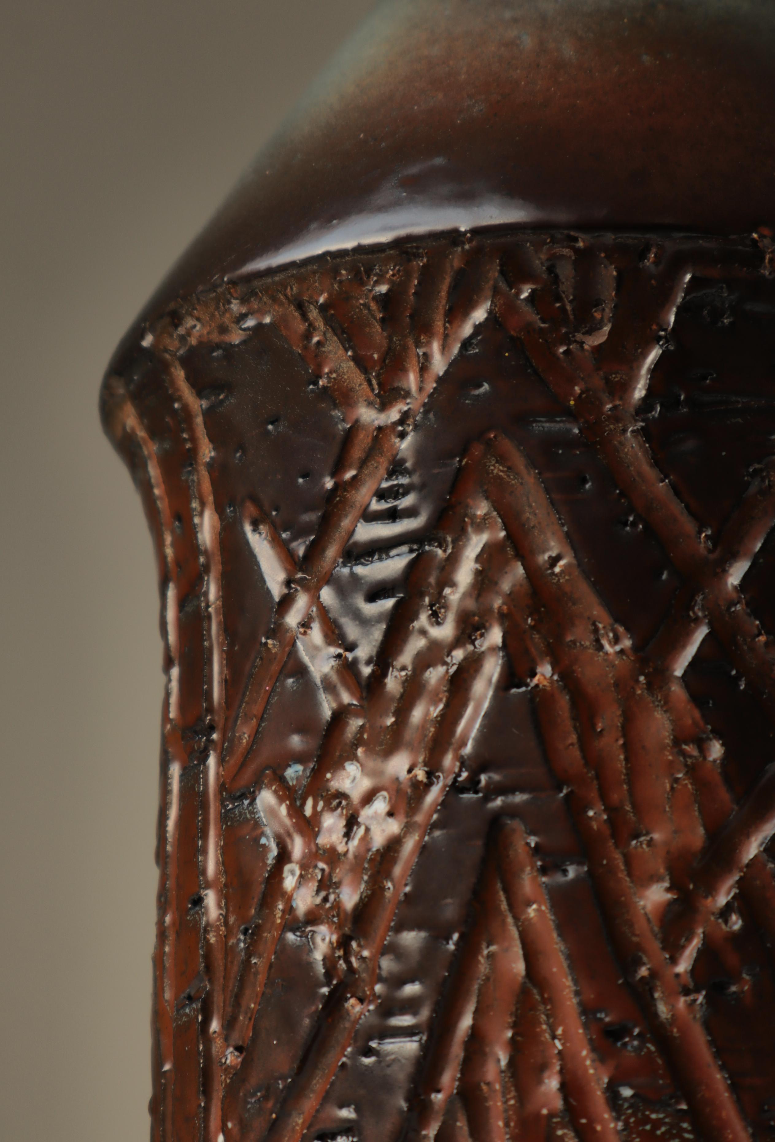 The Modern Scandinavian Stoneware Brutalist Table Lamp by Sejer, Denmark, 1960s en vente 3