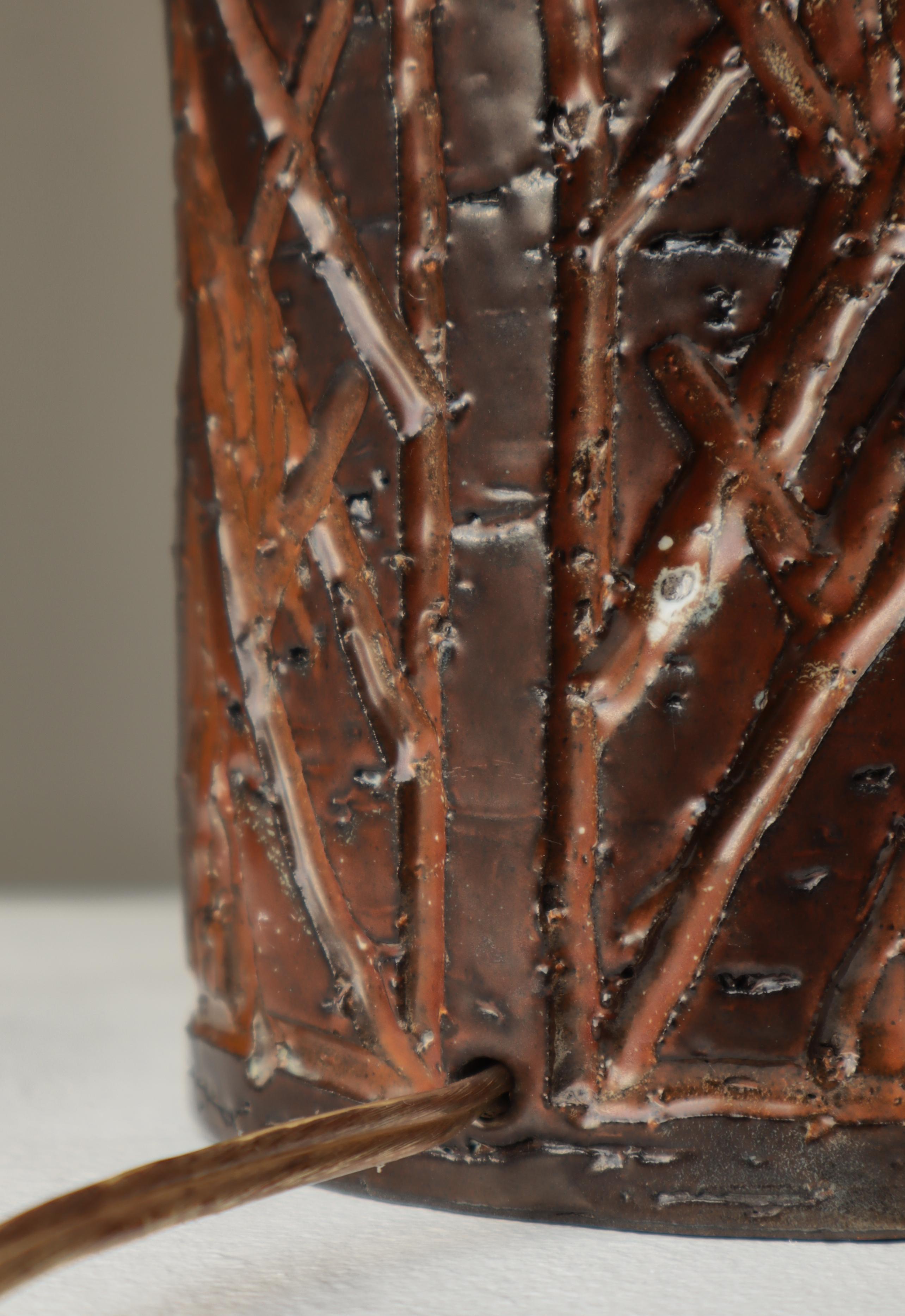 The Modern Scandinavian Stoneware Brutalist Table Lamp by Sejer, Denmark, 1960s en vente 6