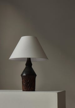 Lámpara de sobremesa escandinava moderna de gres Brutalista de Sejer, Dinamarca, años 60