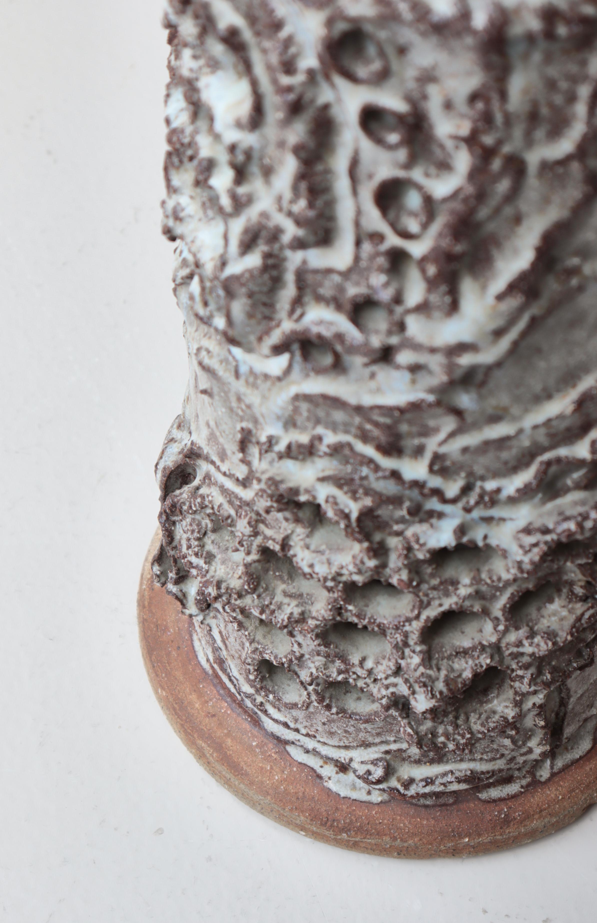 Scandinavian Modern Stoneware Floor Lamp Bodil Marie Nielsen, Denmark, 1960s For Sale 6