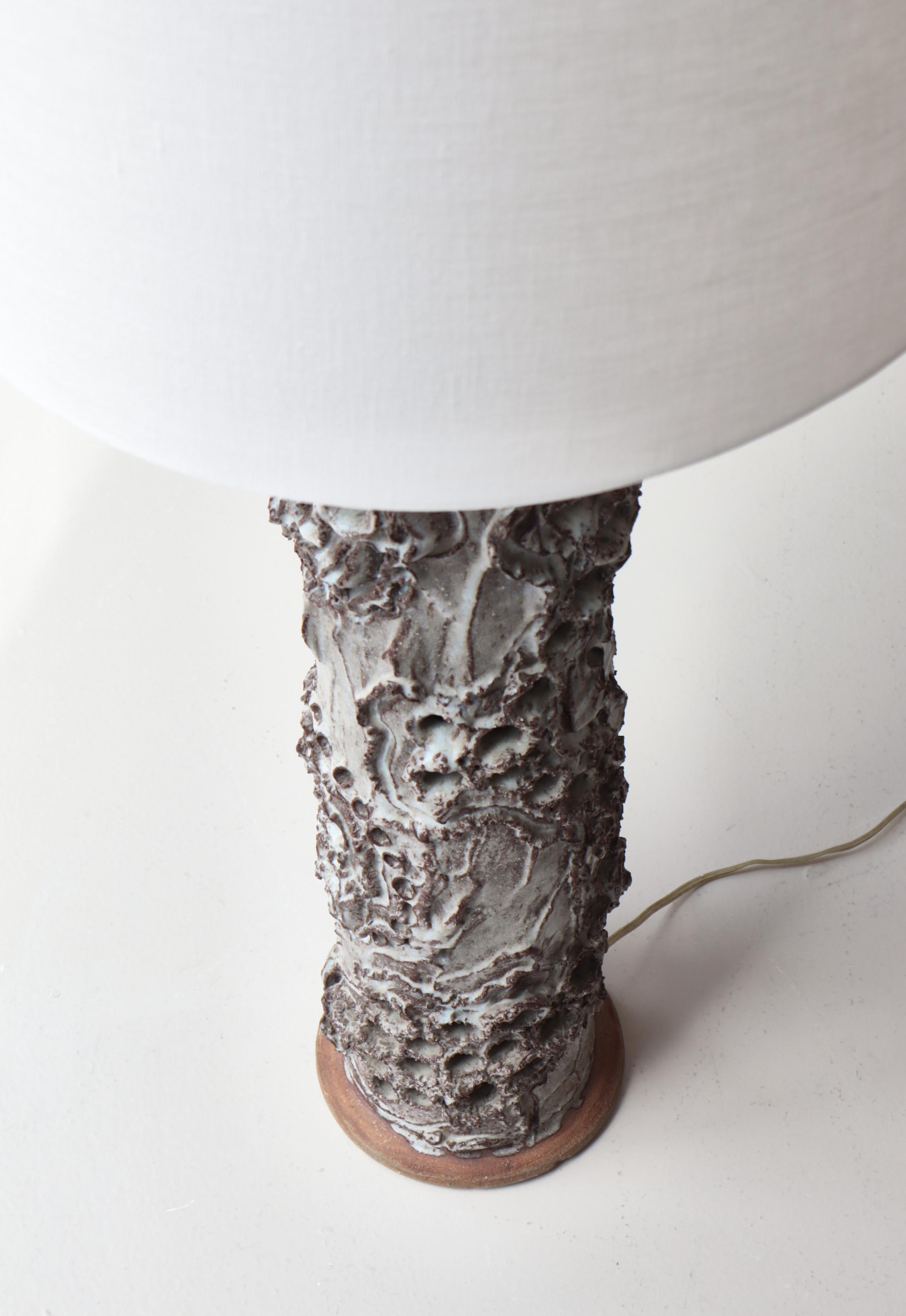 Scandinavian Modern Stoneware Floor Lamp Bodil Marie Nielsen, Denmark, 1960s For Sale 8