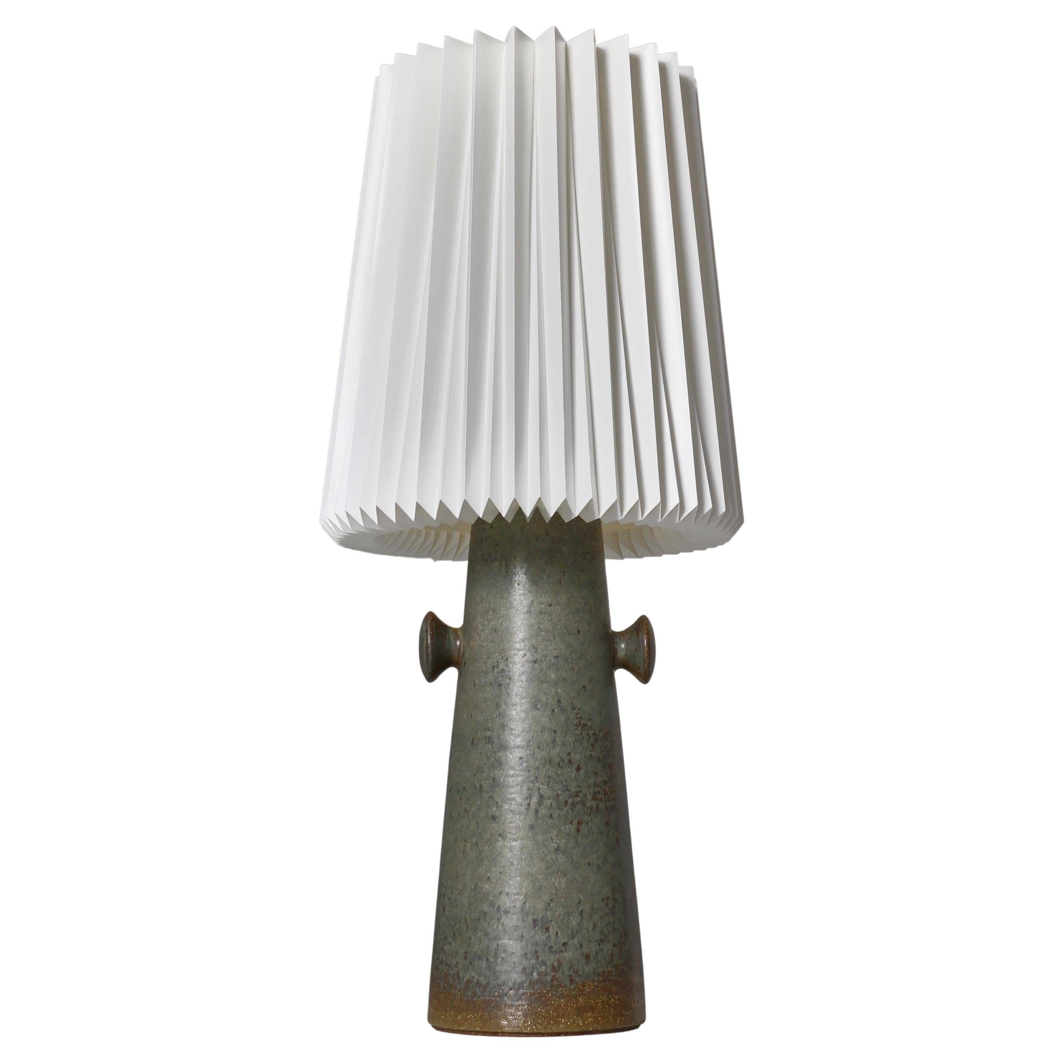 Scandinavian Modern Stoneware Table Lamp by Palshus & Le Klint, Denmark, 1950s For Sale